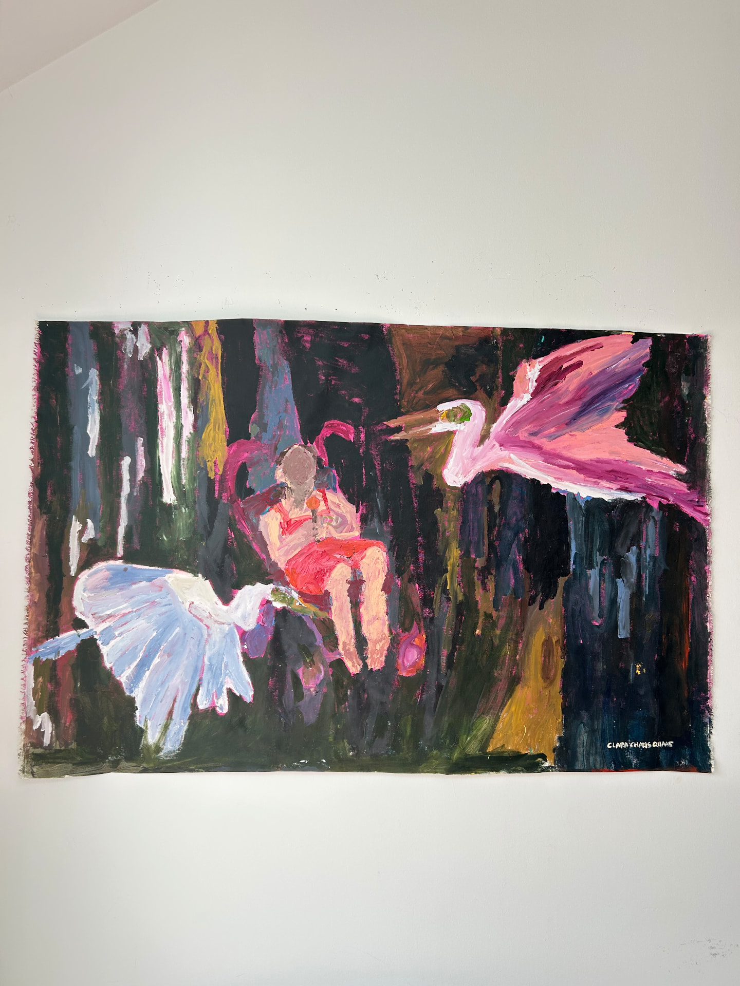 Vor dem danach, Acrylic on canvas, 168 × 110 cm