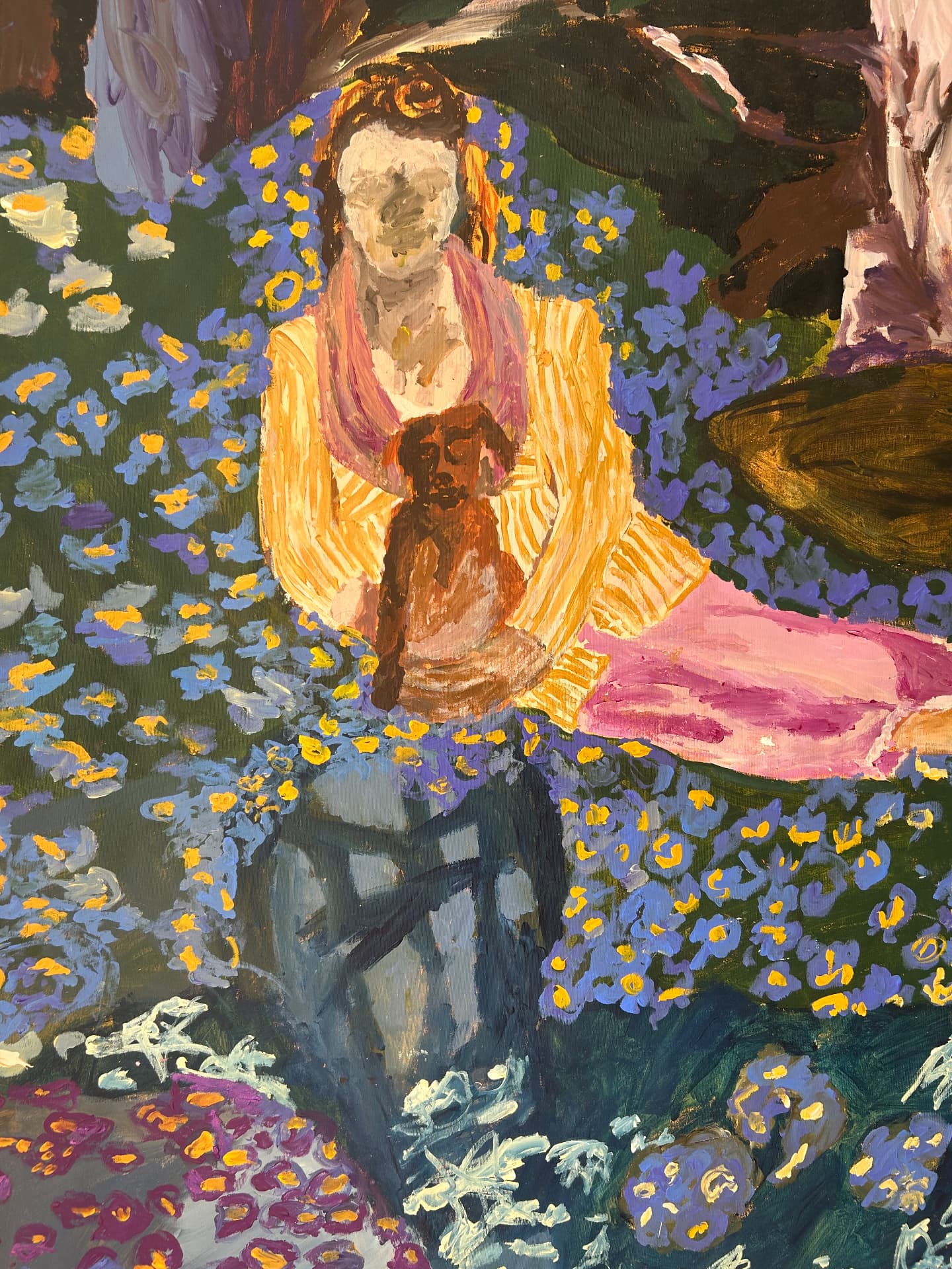 Vergiss mal nicht, Acrylic on canvas, 121 × 168 cm – detail