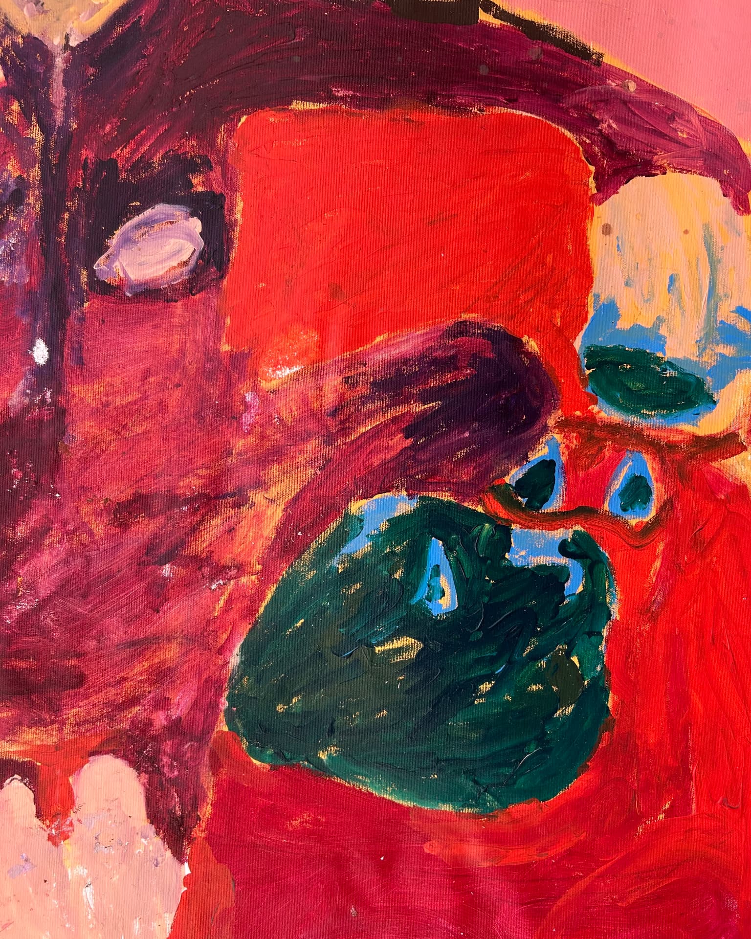 Im Fluss, Acrylic on canvas, 112 × 163 cm – detail