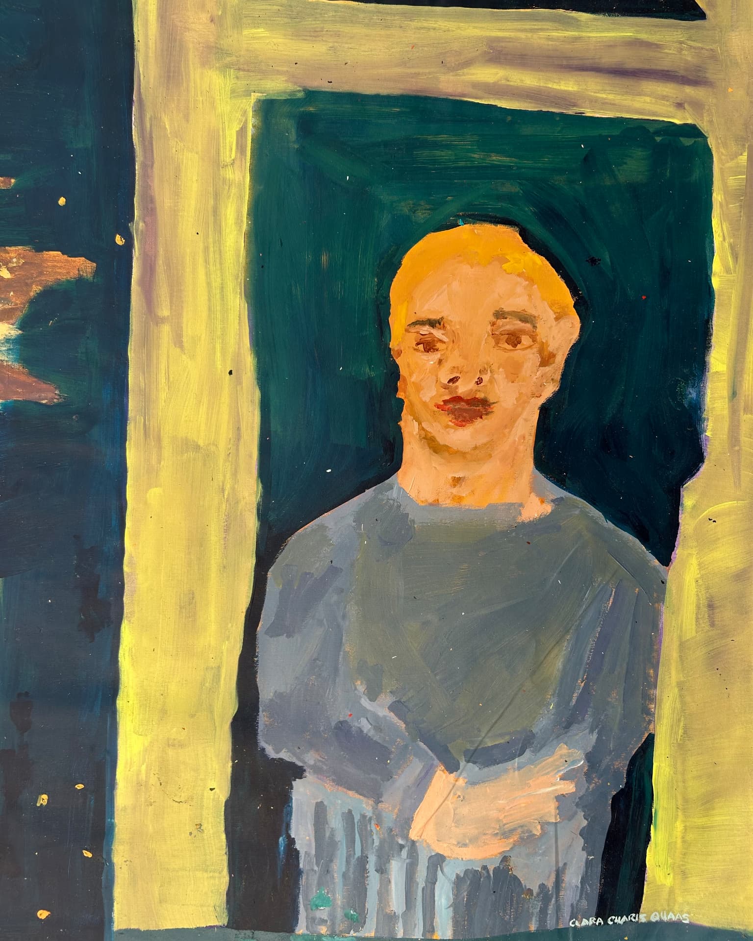 Kindheit, Acrylic on canvas, 128 × 166 cm – detail