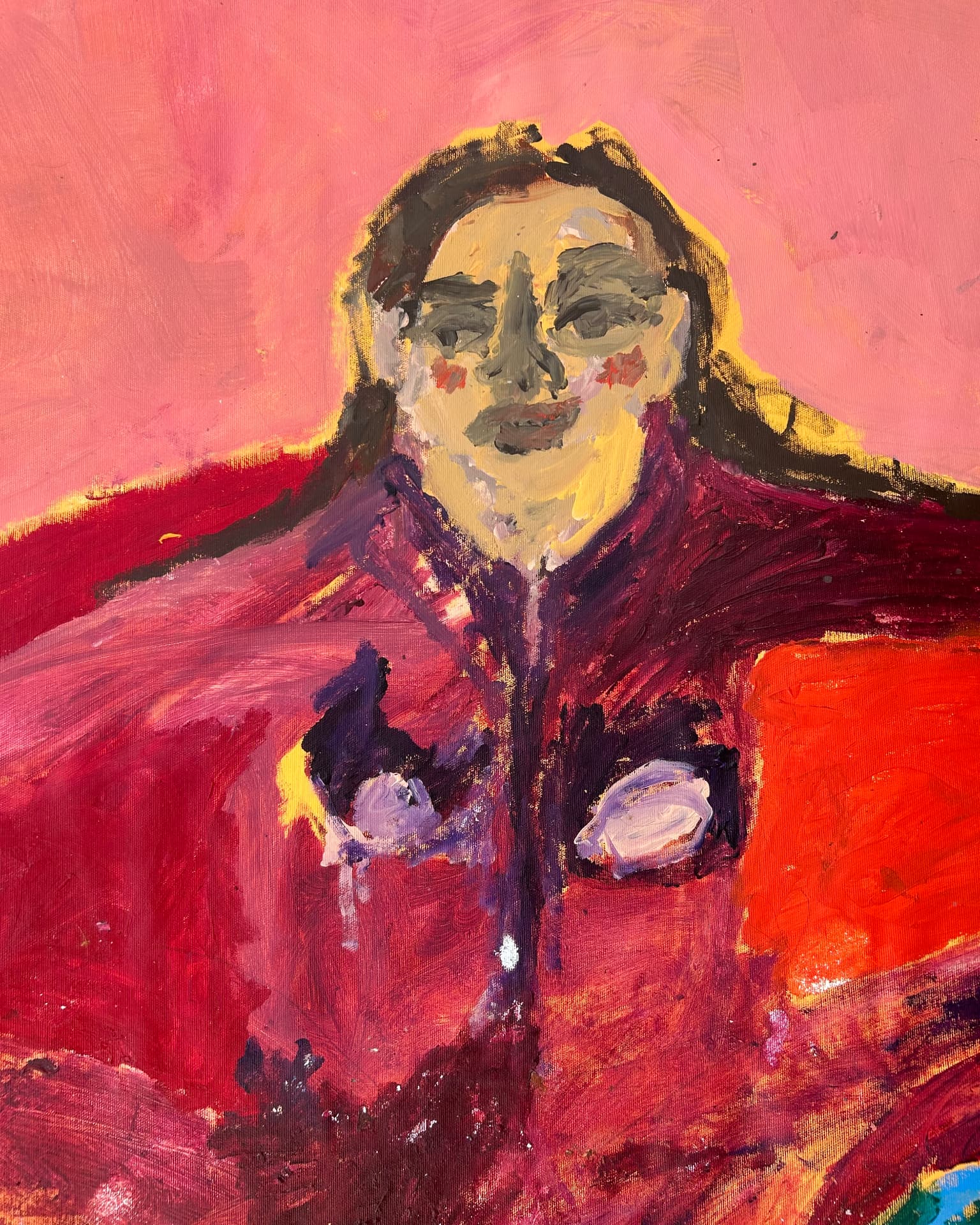 Im Fluss, Acrylic on canvas, 112 × 163 cm – detail