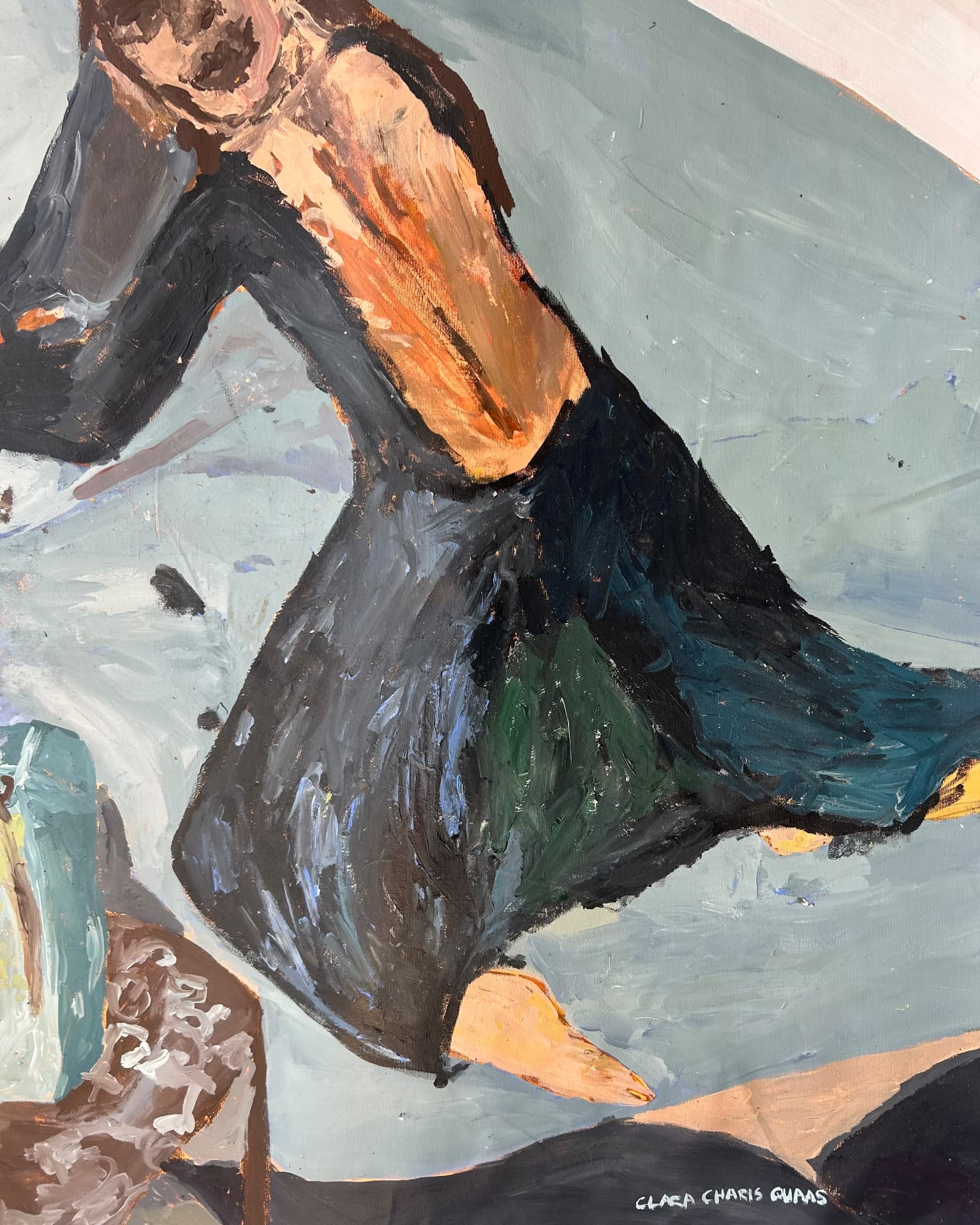 Der Ort der mich hält, Acrylic on canvas, 120 × 165 cm – detail