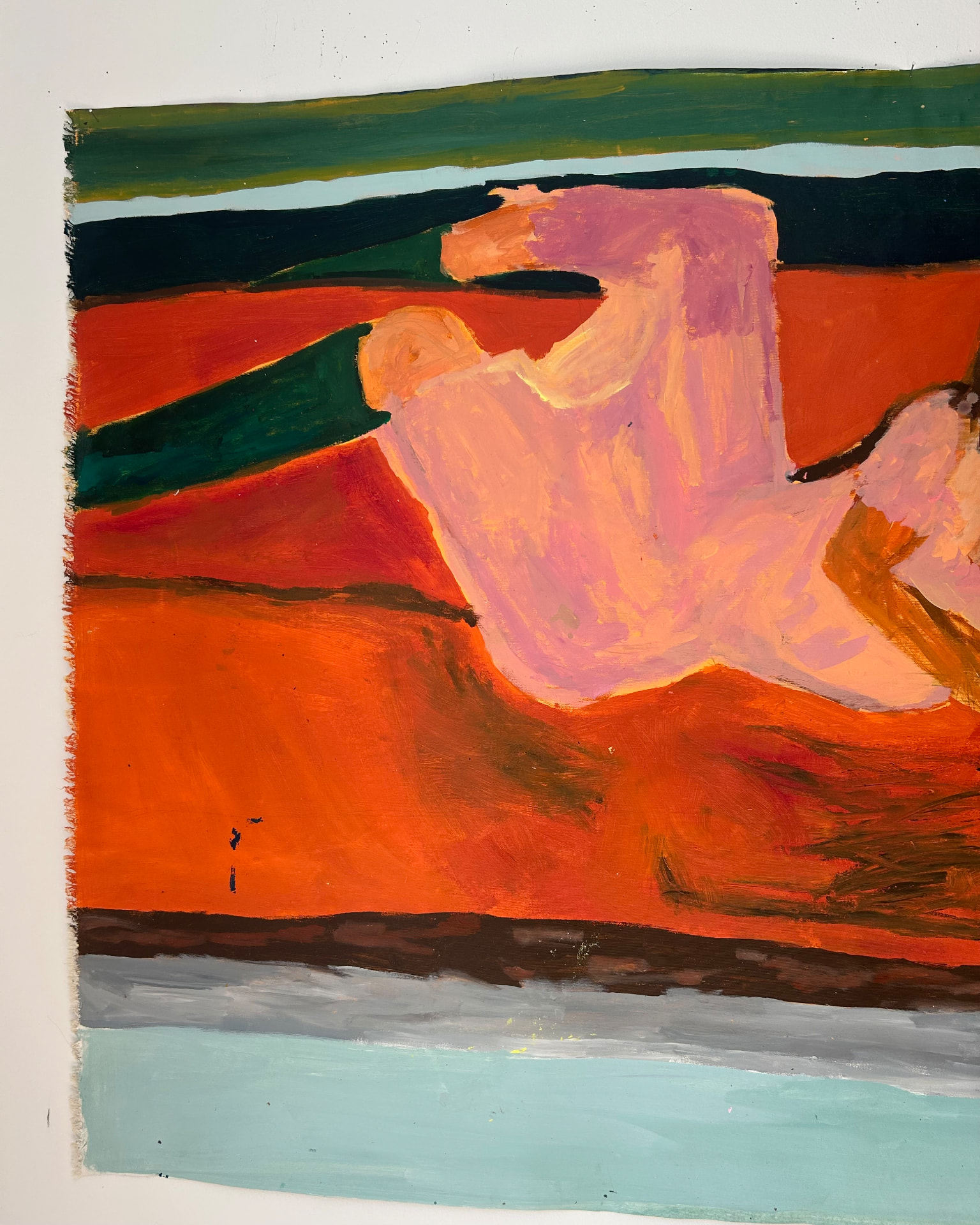 Schau mal, Acrylic on canvas, 118 × 166 cm – detail