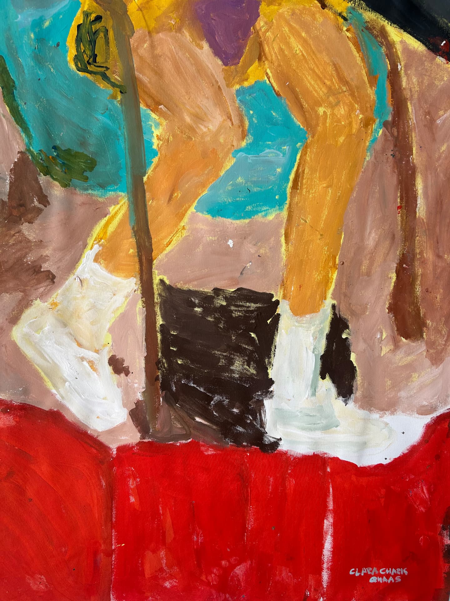 Aus deiner Sicht, Acrylic on canvas, 83 × 168 cm – detail