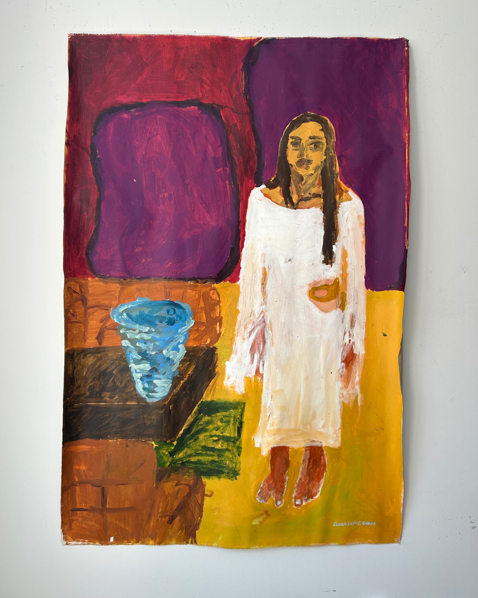 Im Entstehen, Acrylic on canvas, 113 × 164 cm