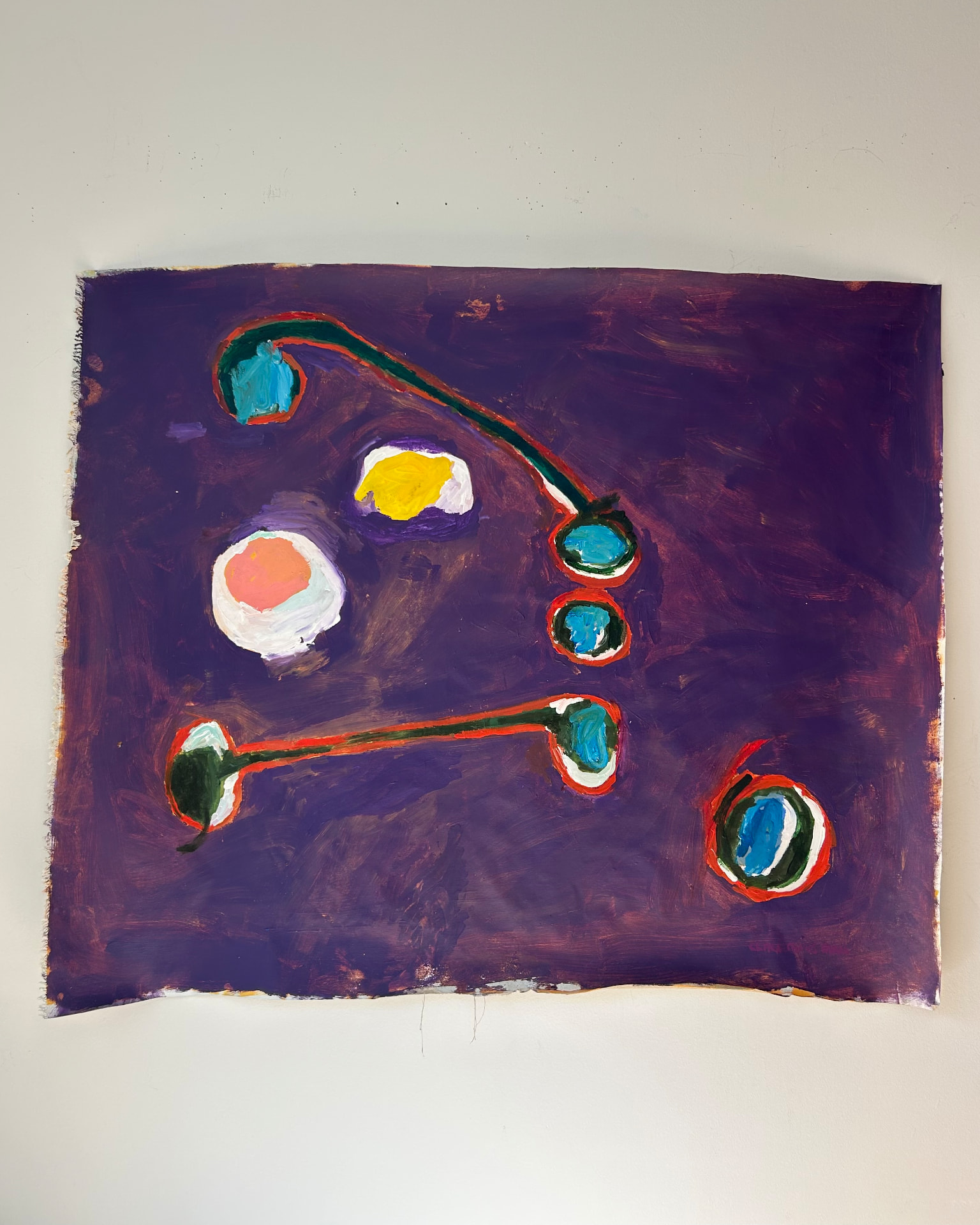 Im Vorübergehen, Acrylic on canvas, 131 × 109 cm