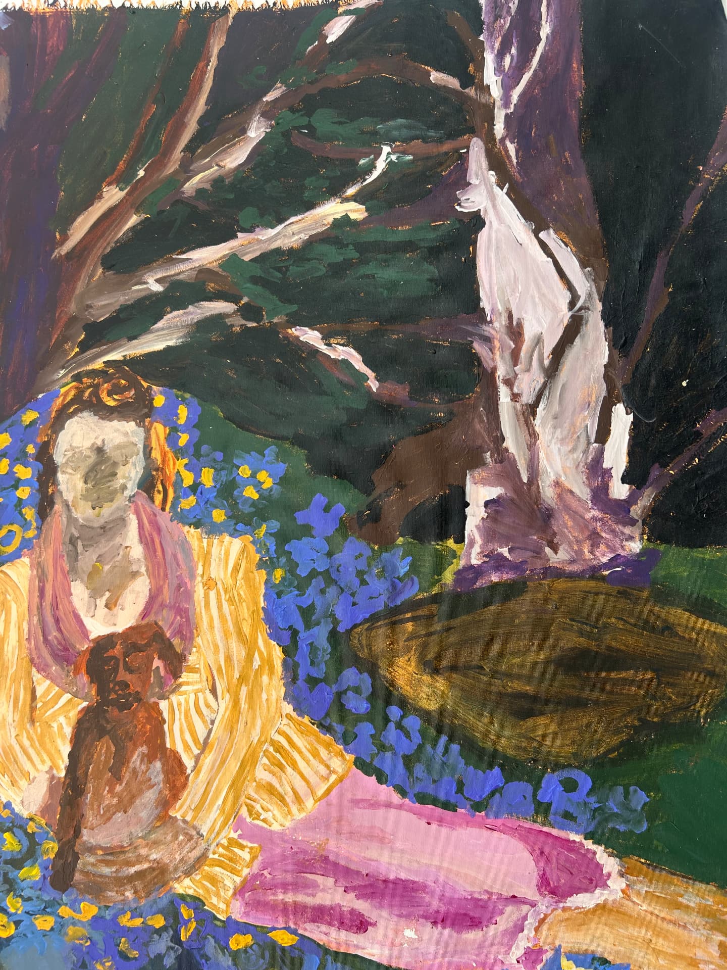 Vergiss mal nicht, Acrylic on canvas, 121 × 168 cm – detail
