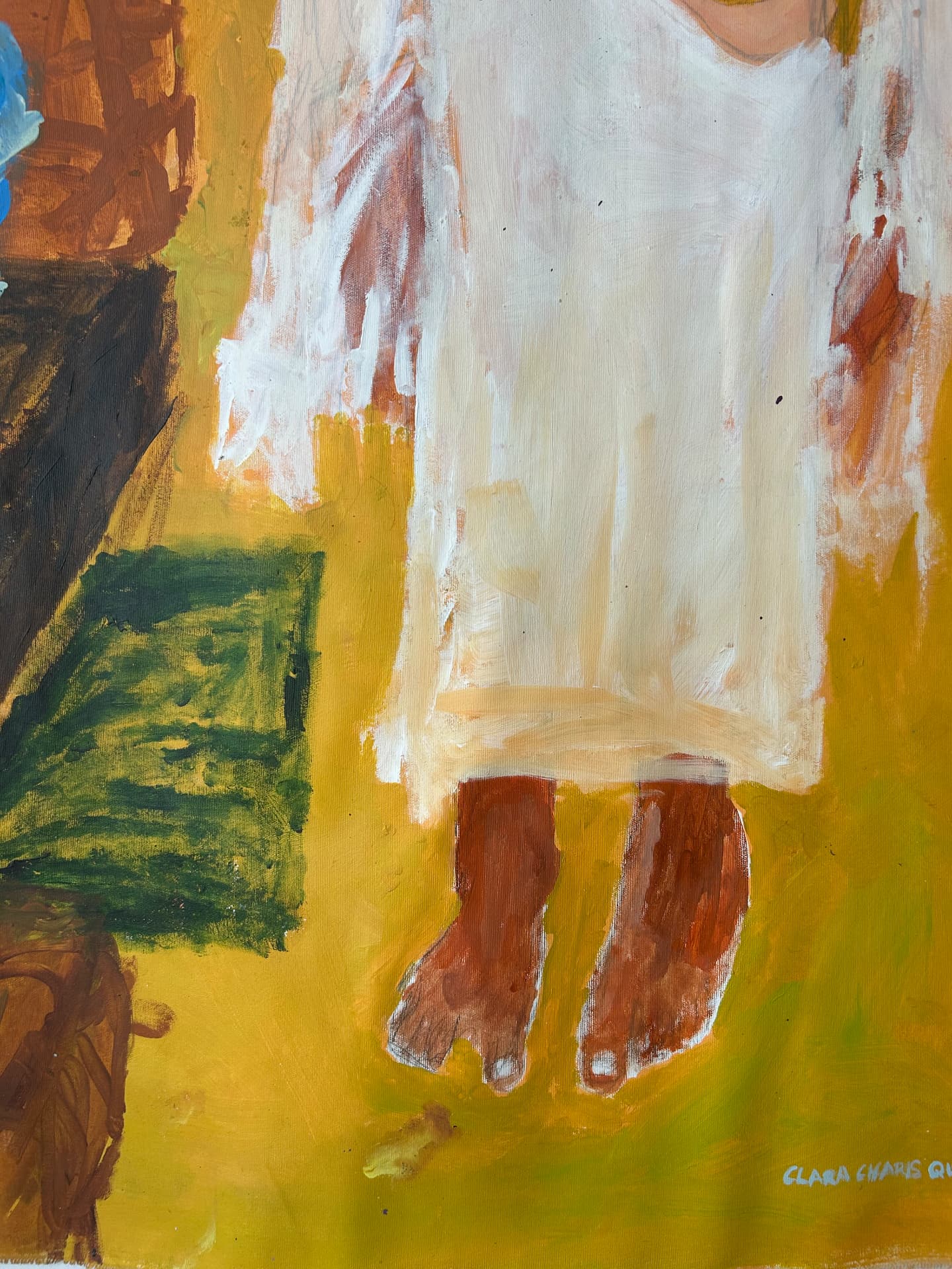 Im Entstehen, Acrylic on canvas, 113 × 164 cm – detail