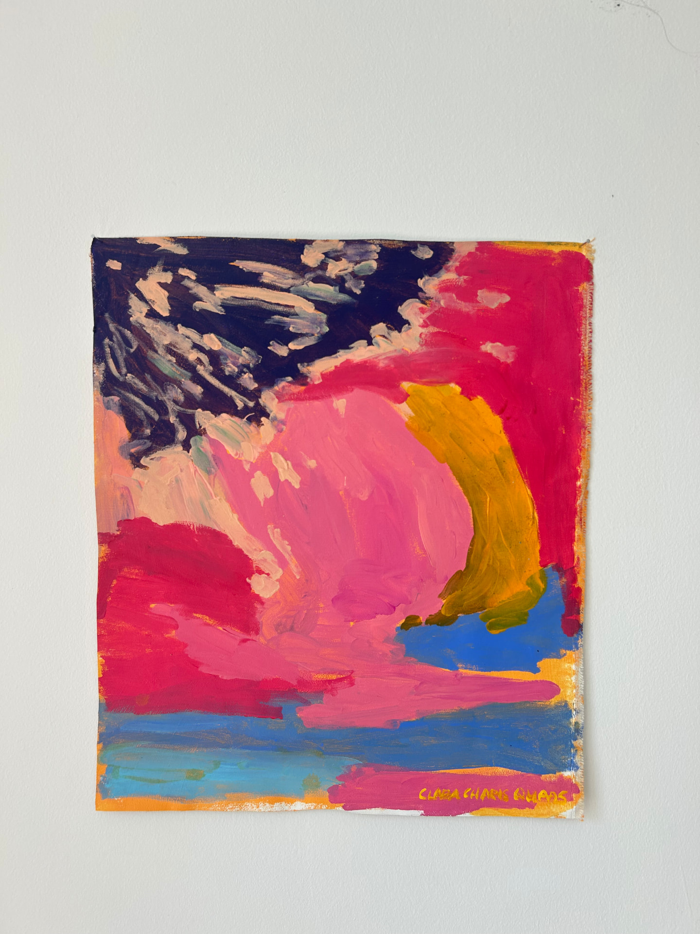 Orgasm, Acrylic on canvas, 42 × 49 cm