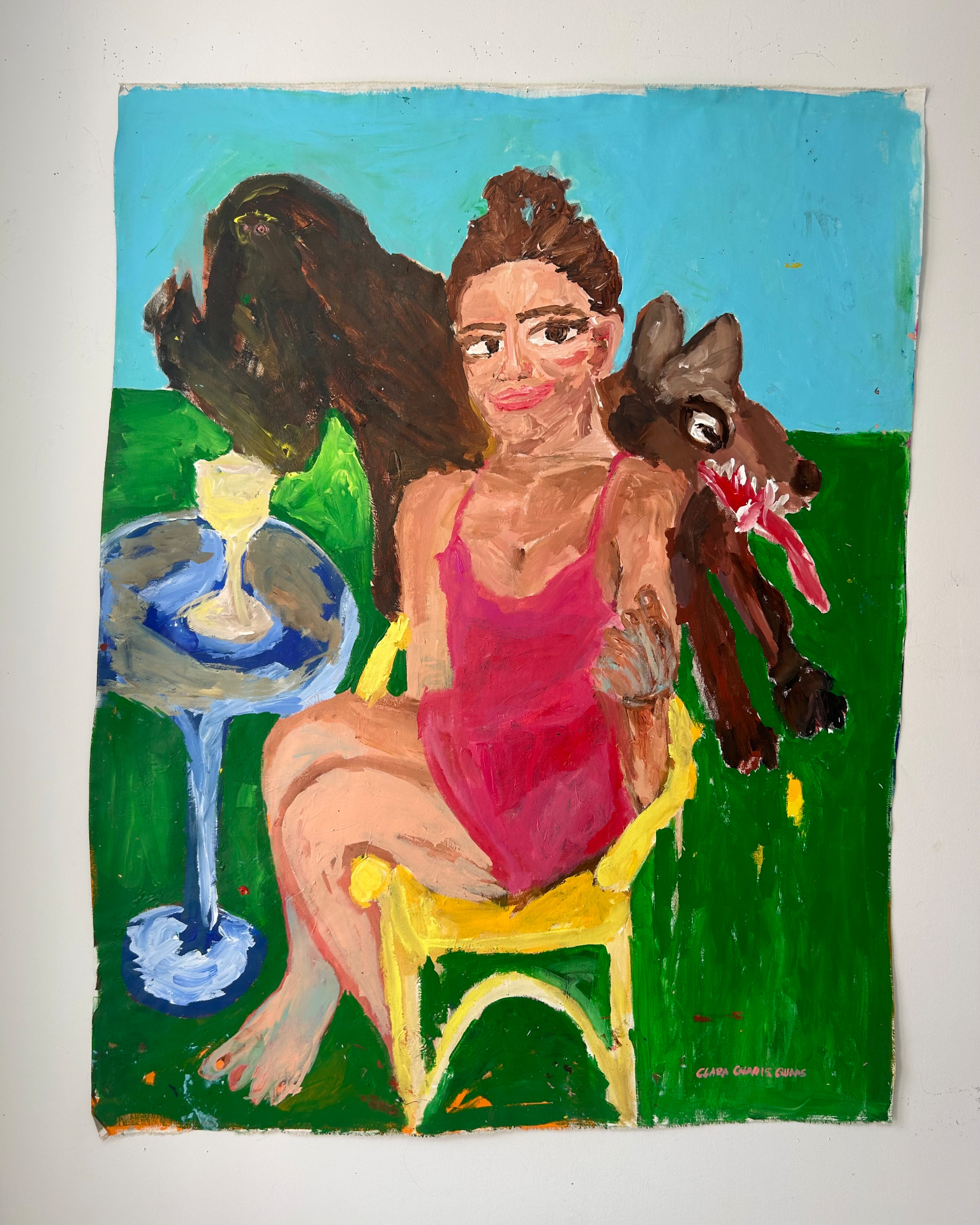 Sieh mich, Acrylic on canvas, 127 × 165 cm