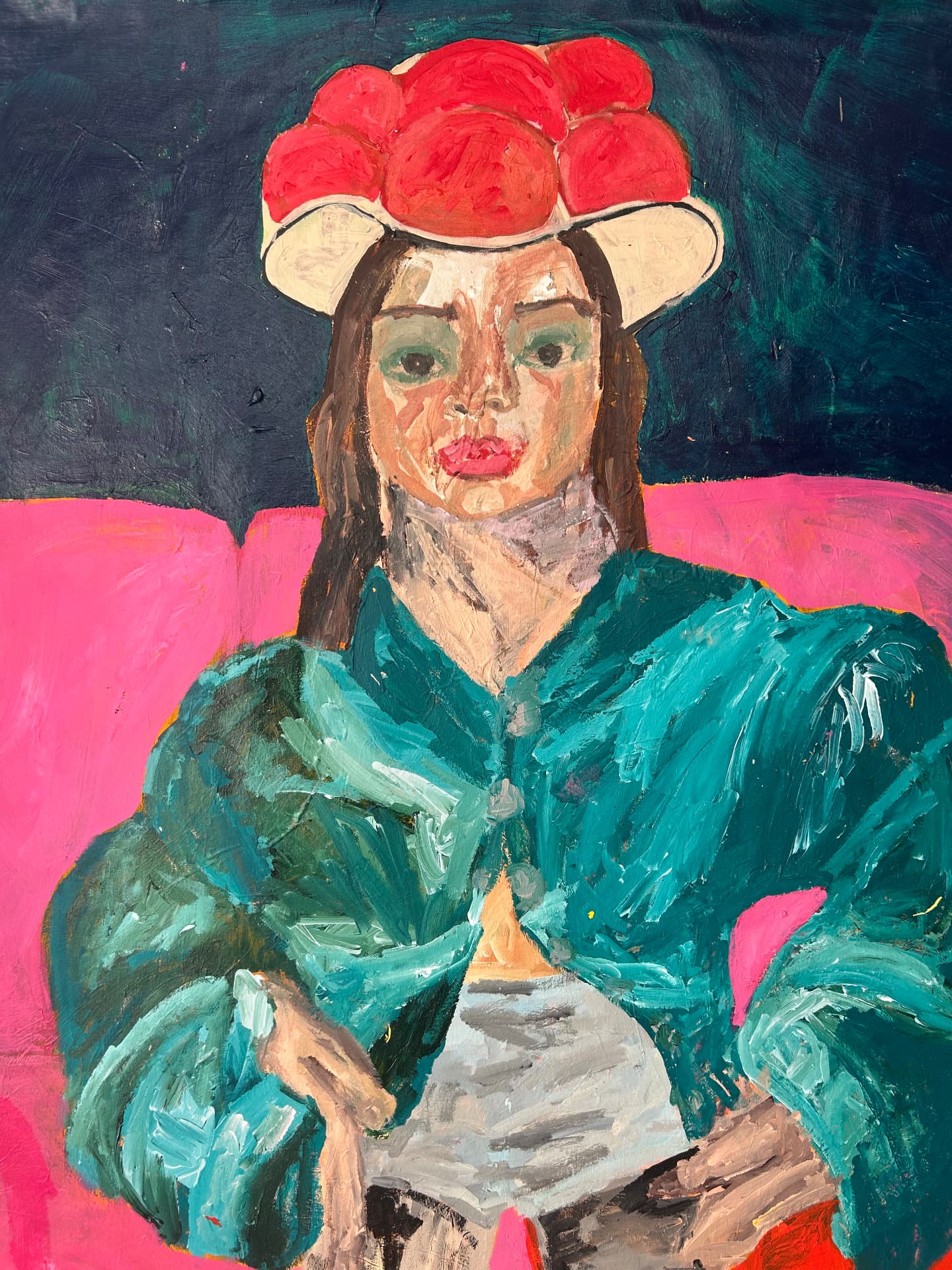 Auf eigenen Beinen, Acrylic on canvas, 142 × 167 cm – detail