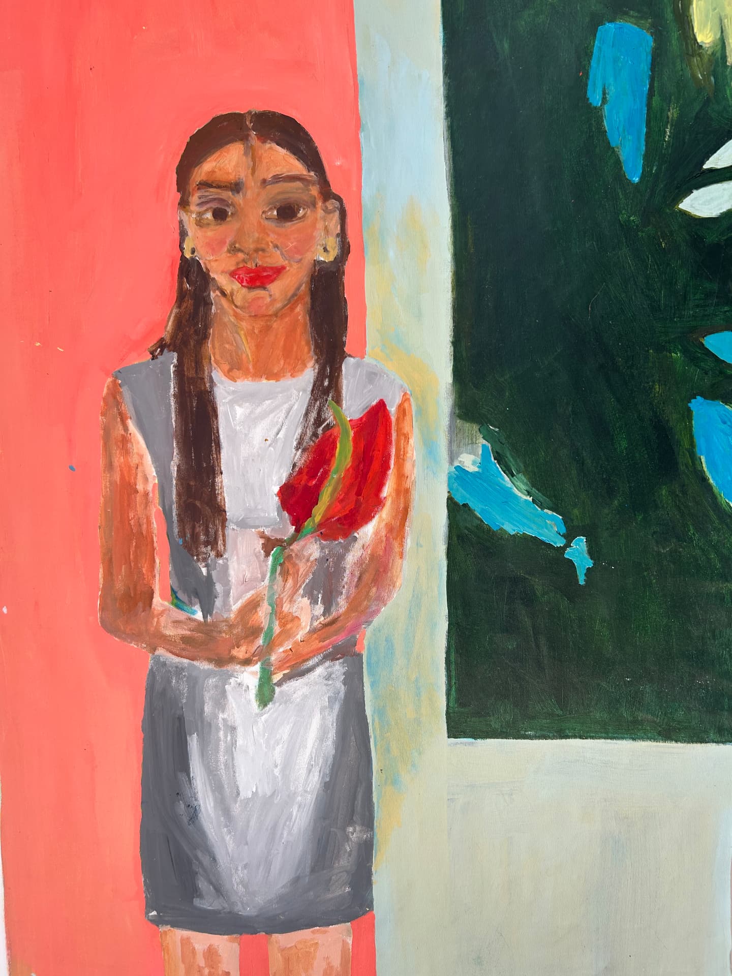 Clara, Acrylic on canvas, 102 × 168 cm – detail