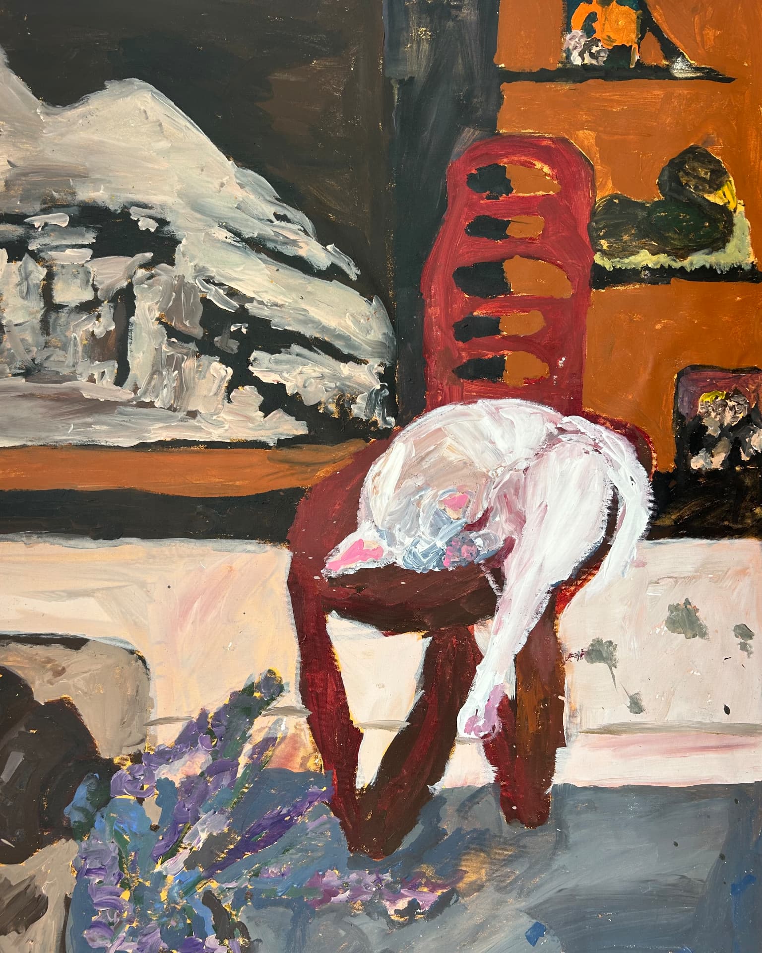 Liquid Spirit, Acrylic on canvas, 164 × 106 cm – detail