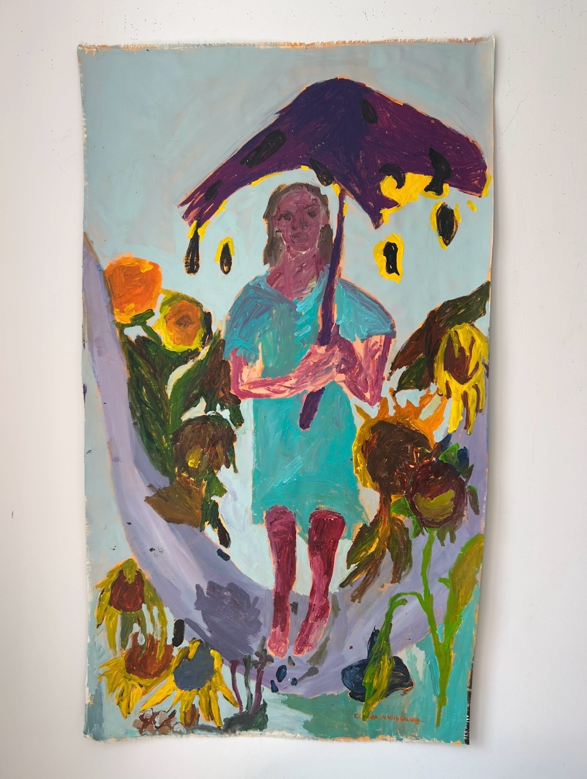 Ich gehe, wann ich will, Acrylic on canvas, 98 × 170 cm