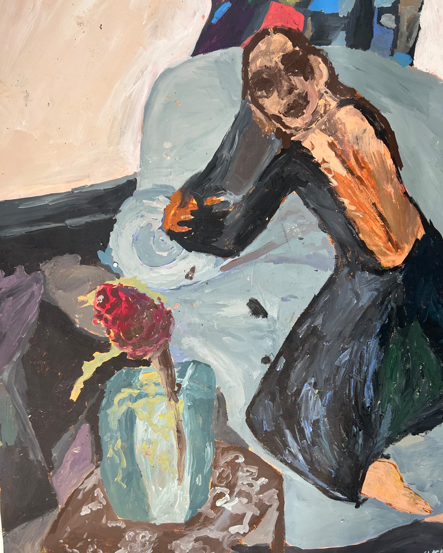Der Ort der mich hält, Acrylic on canvas, 120 × 165 cm – detail