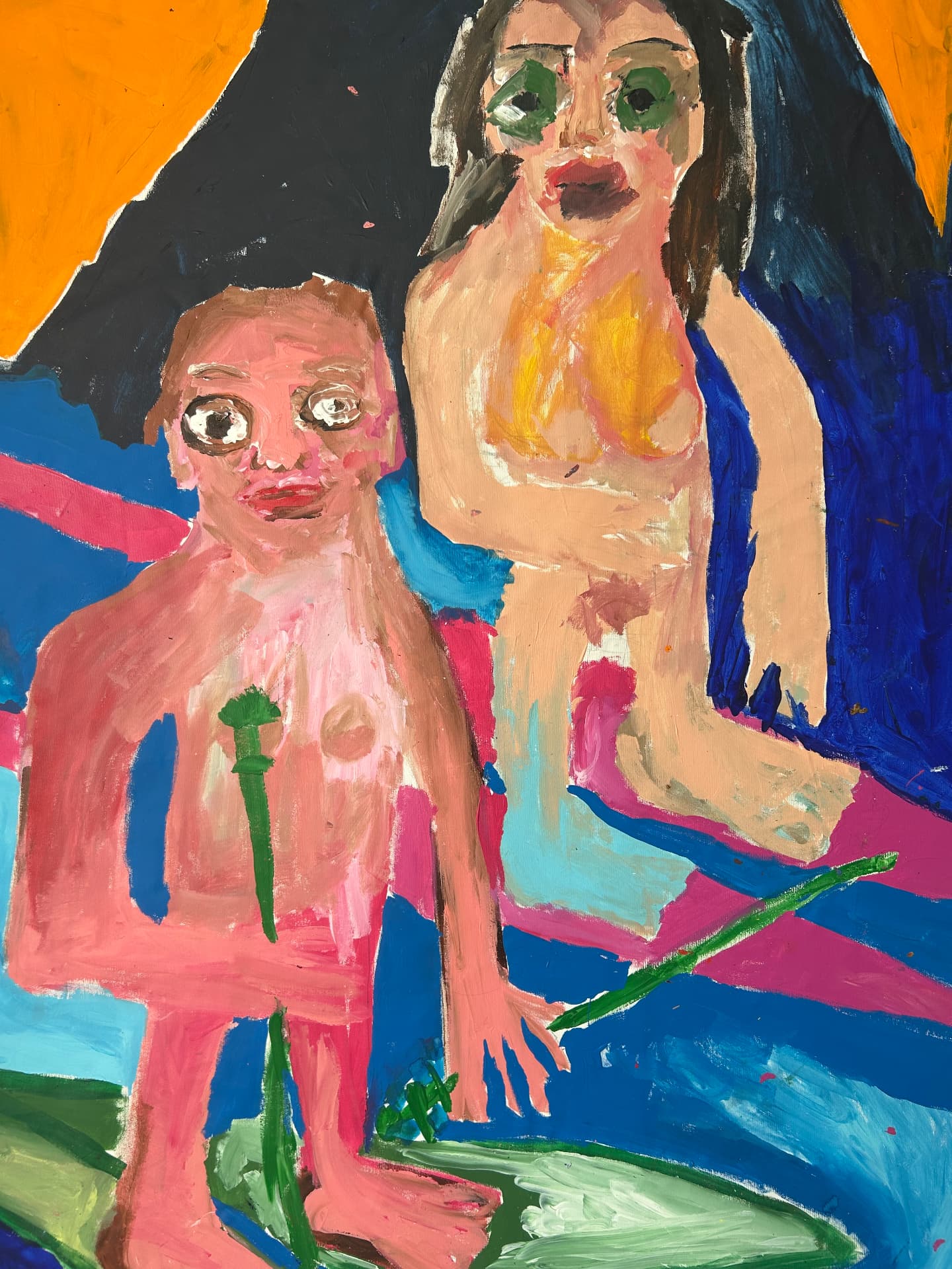 Blaue Reiter, Acrylic on canvas, 125 × 166 cm – detail