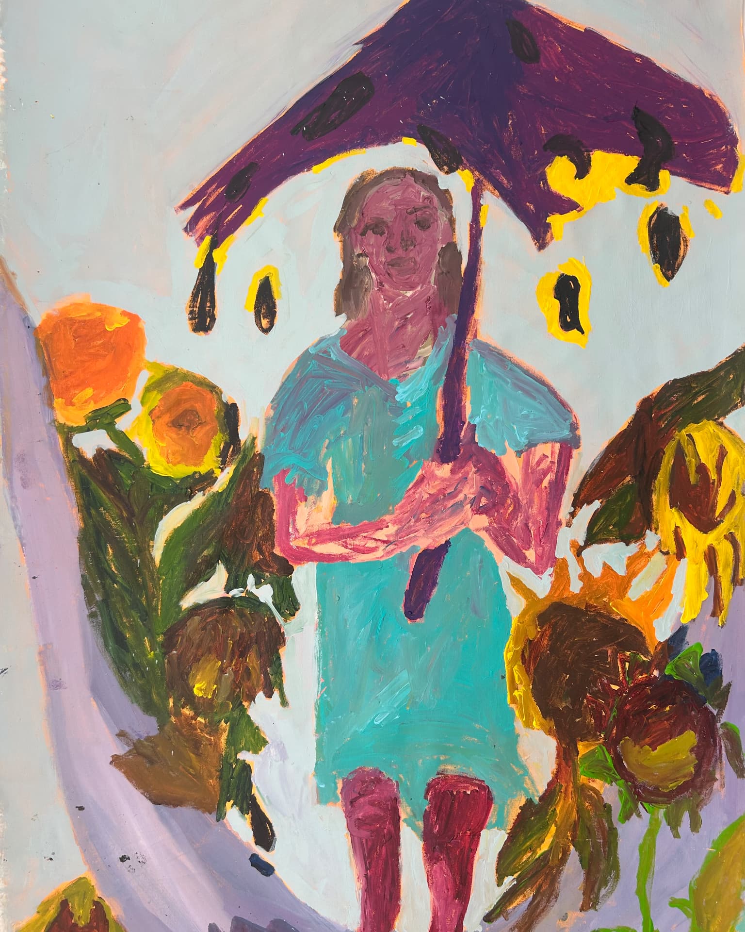 Ich gehe, wann ich will, Acrylic on canvas, 98 × 170 cm – detail