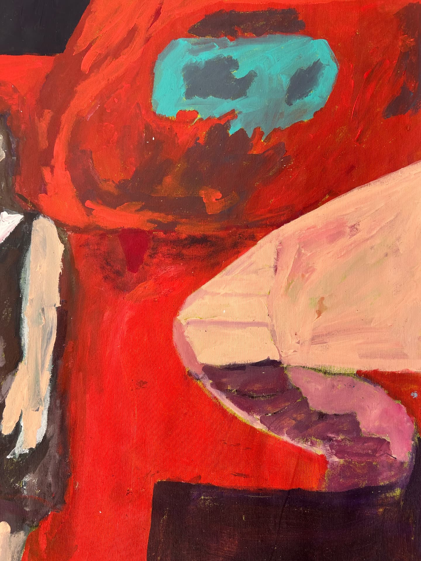 LAUF, Acrylic on canvas, 114 × 164 cm – detail