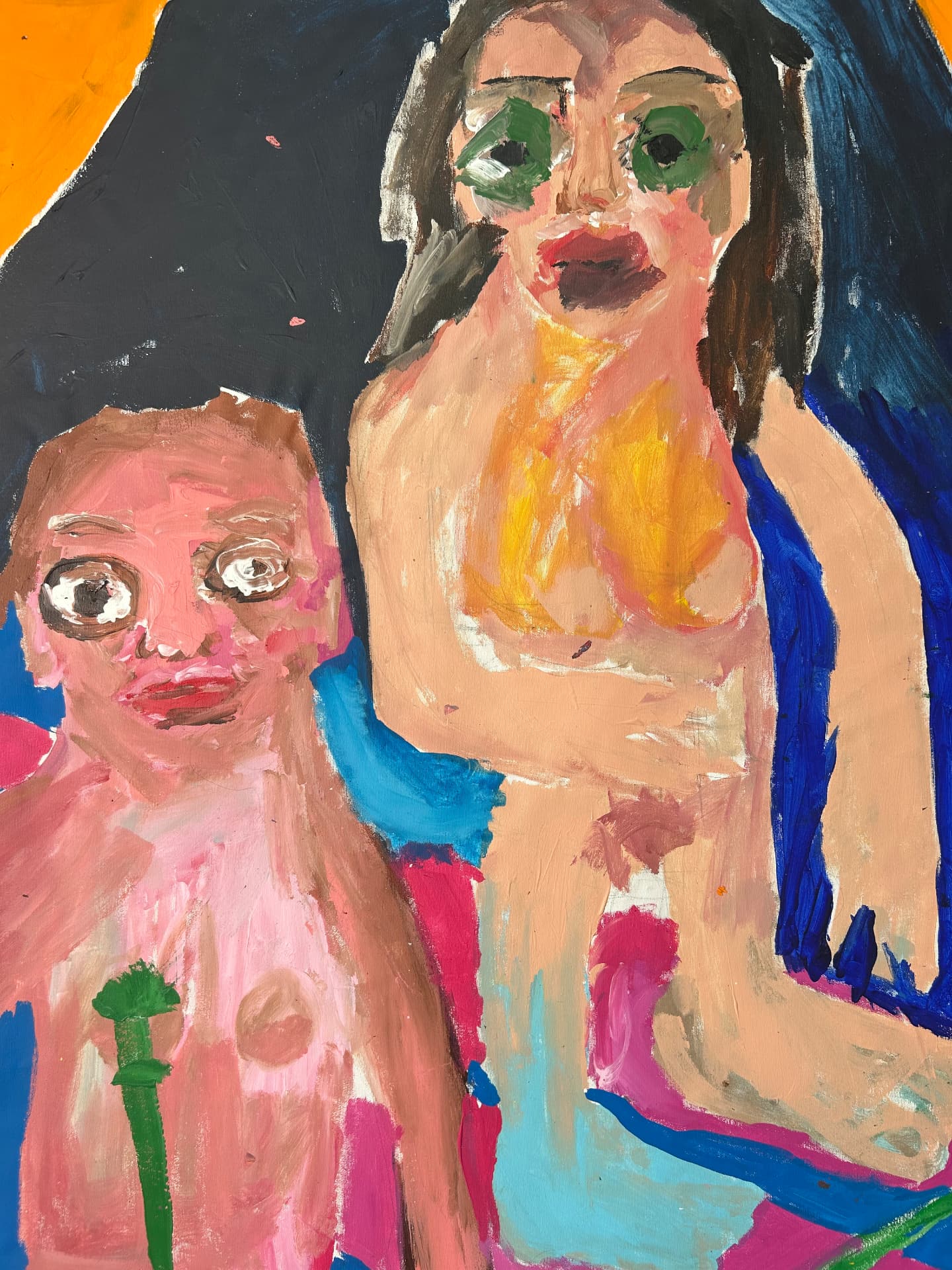 Blaue Reiter, Acrylic on canvas, 125 × 166 cm – detail