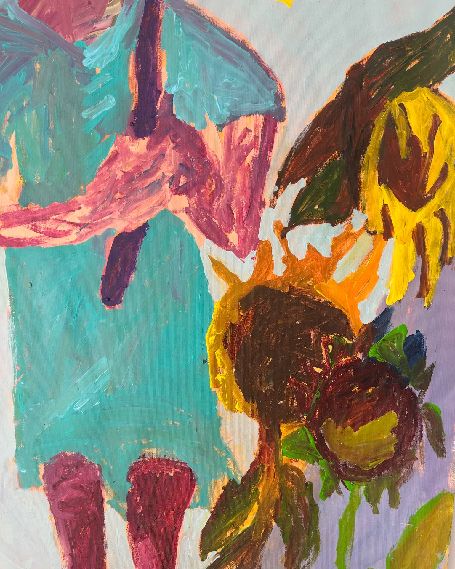 Ich gehe, wann ich will, Acrylic on canvas, 98 × 170 cm – detail