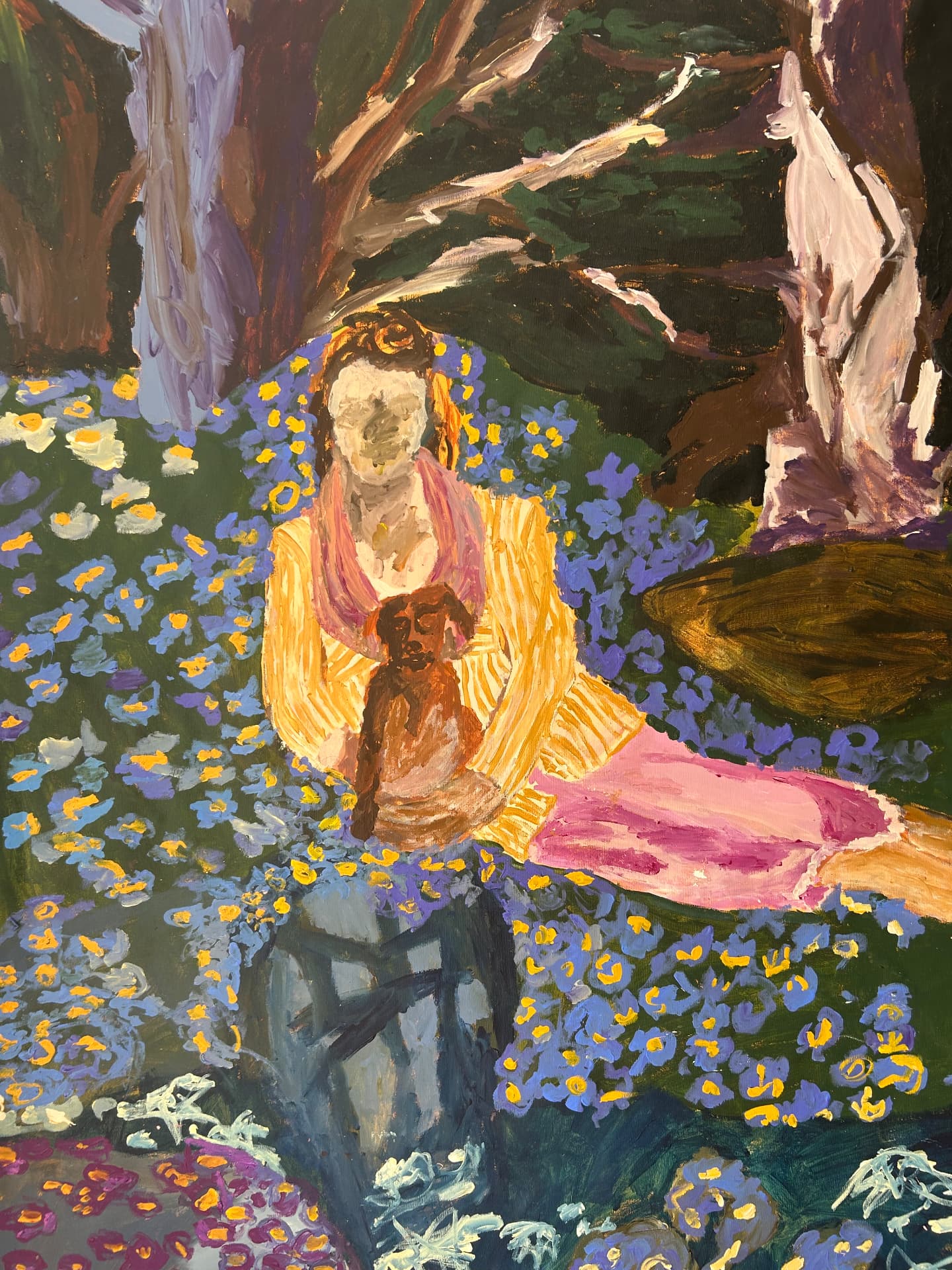 Vergiss mal nicht, Acrylic on canvas, 121 × 168 cm – detail