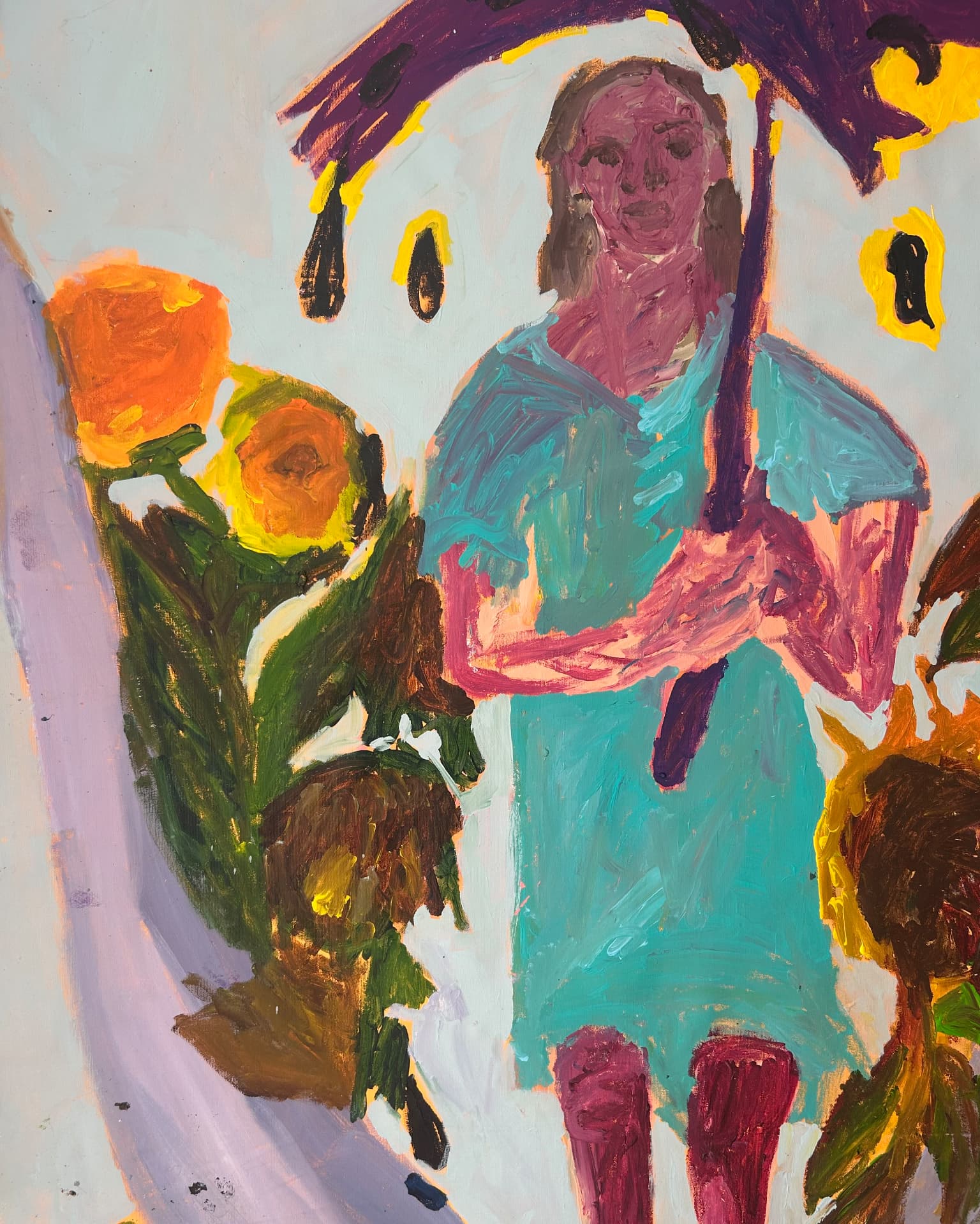 Ich gehe, wann ich will, Acrylic on canvas, 98 × 170 cm – detail