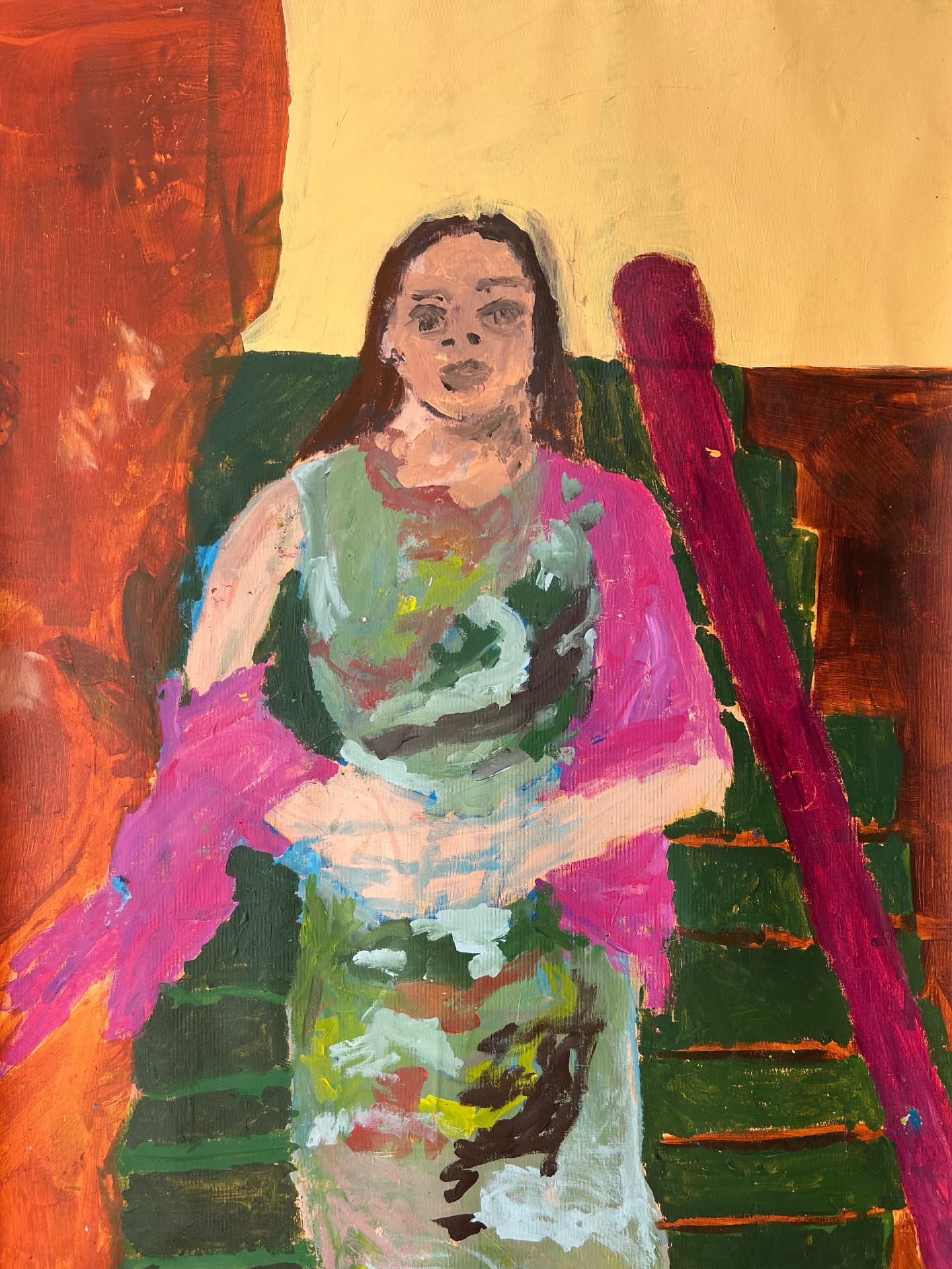 Das Gefäß, Acrylic on canvas, 97 × 166 cm – detail