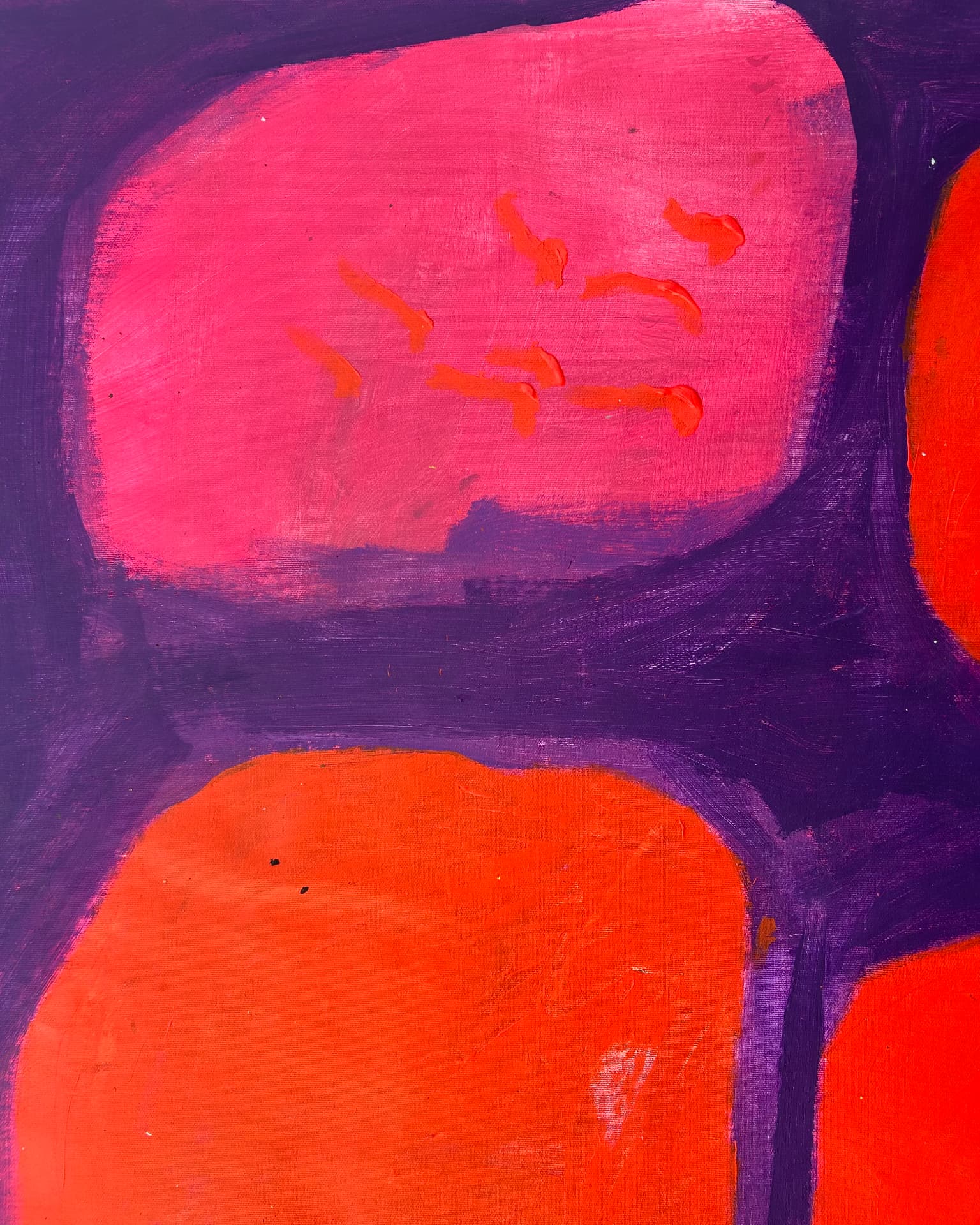 Untitled, Acrylic on canvas, 88 × 114 cm – detail