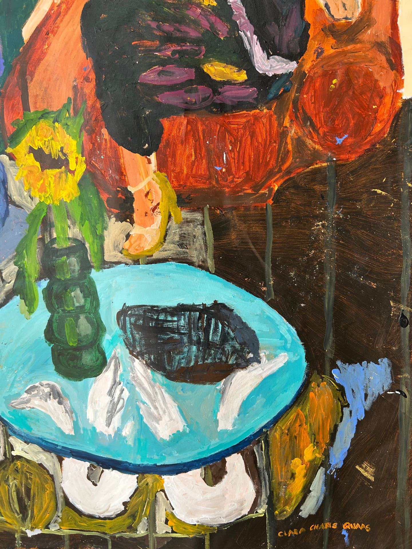 Noch nicht, Acrylic on canvas, 169 × 179 cm – detail