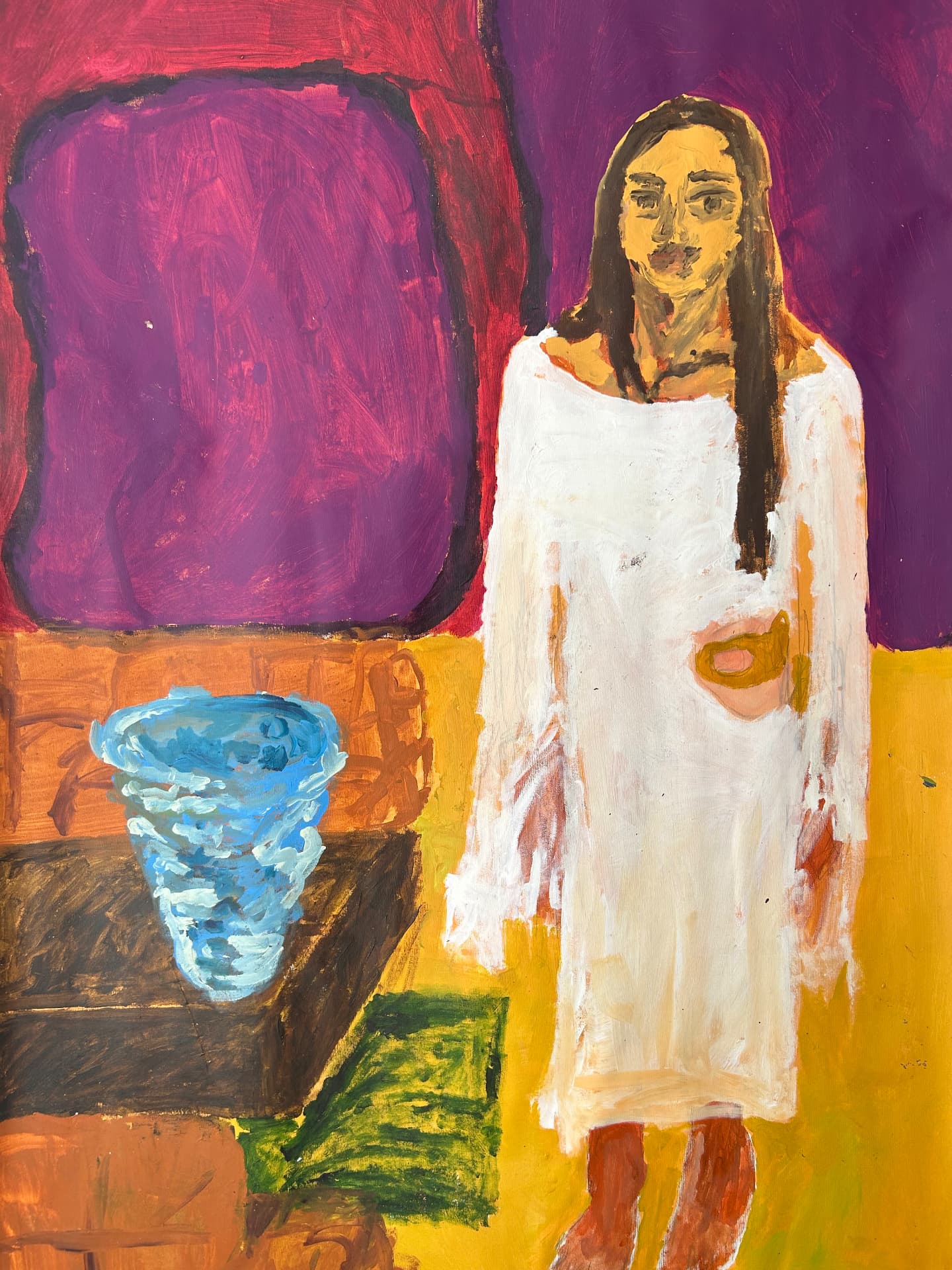 Im Entstehen, Acrylic on canvas, 113 × 164 cm – detail