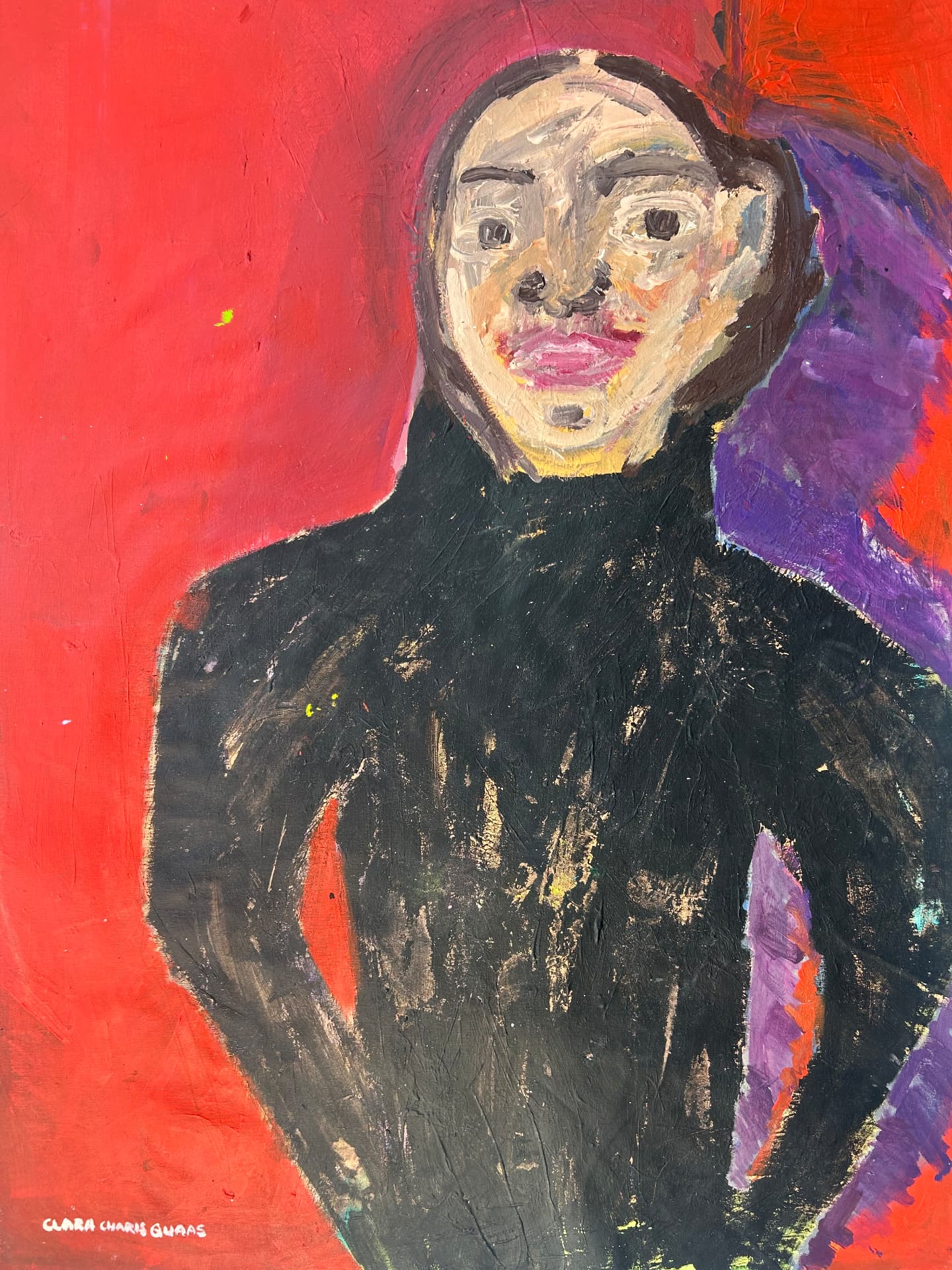 Vivi, Acrylic on canvas, 83 × 126 cm – detail