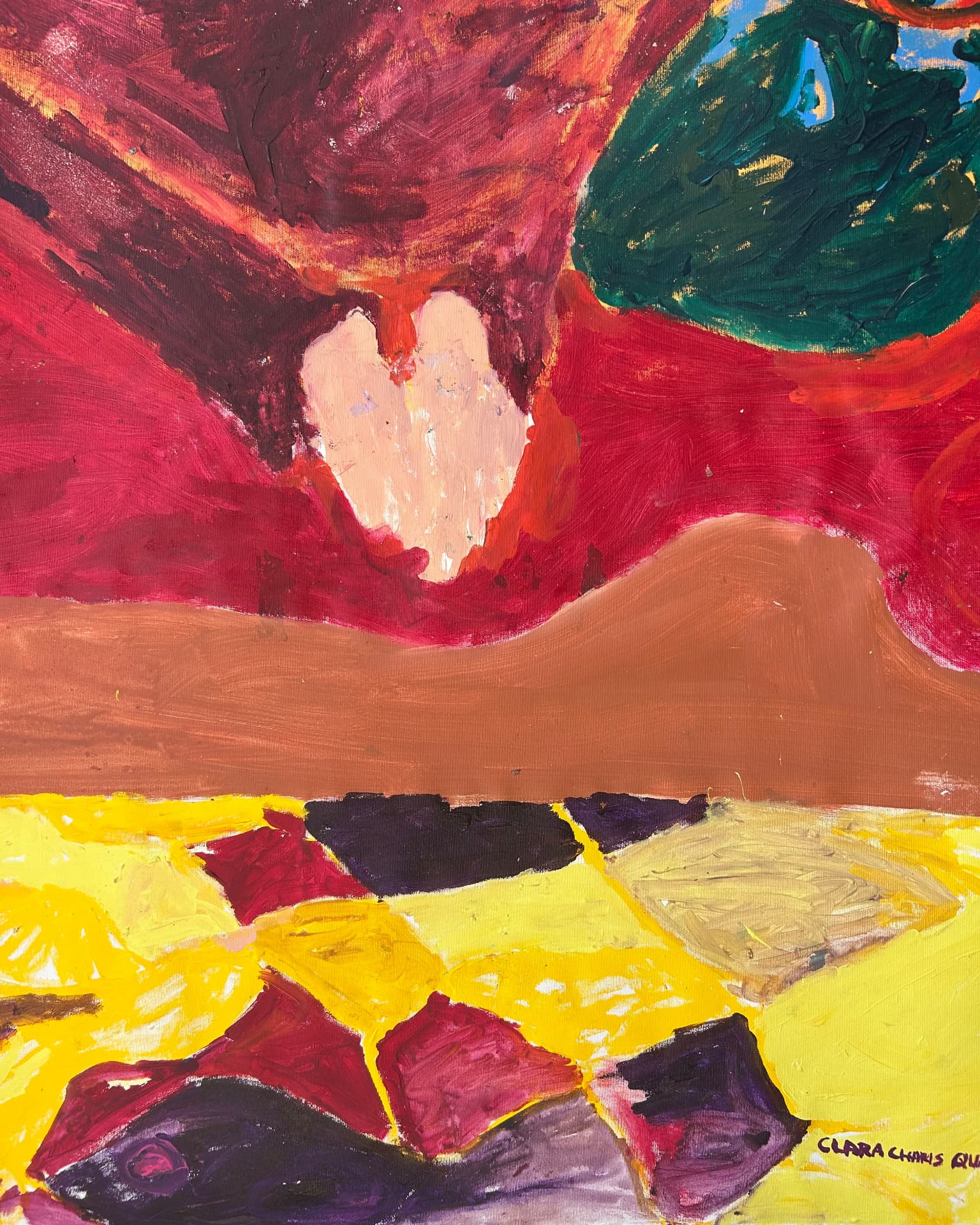 Im Fluss, Acrylic on canvas, 112 × 163 cm – detail