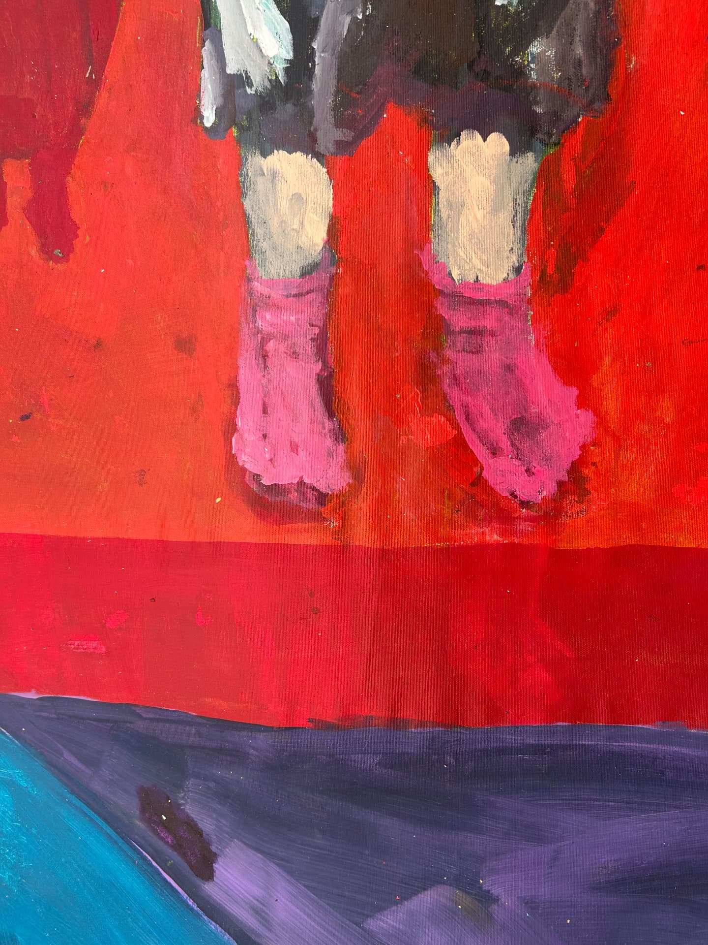 LAUF, Acrylic on canvas, 114 × 164 cm – detail