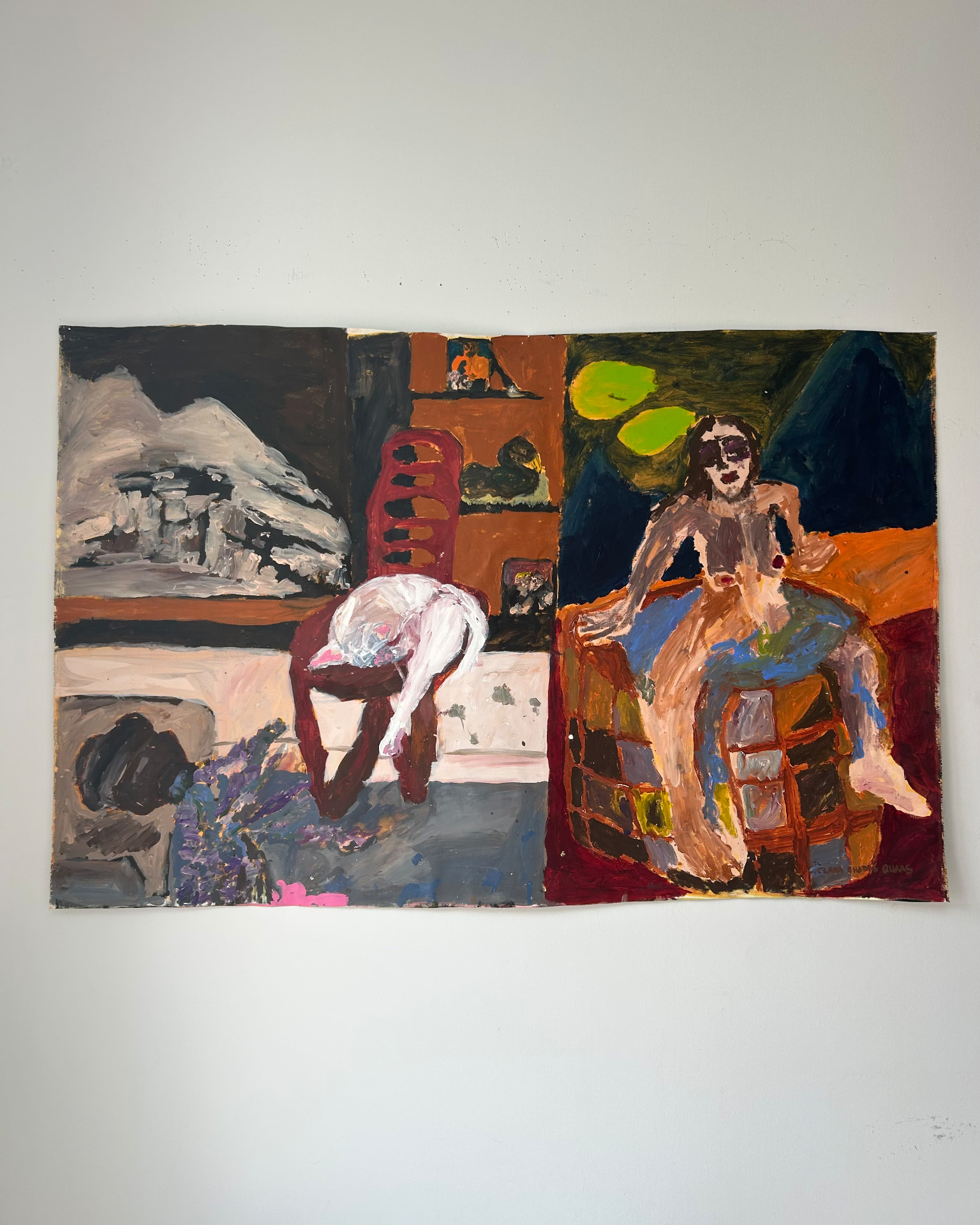 Liquid Spirit, Acrylic on canvas, 164 × 106 cm