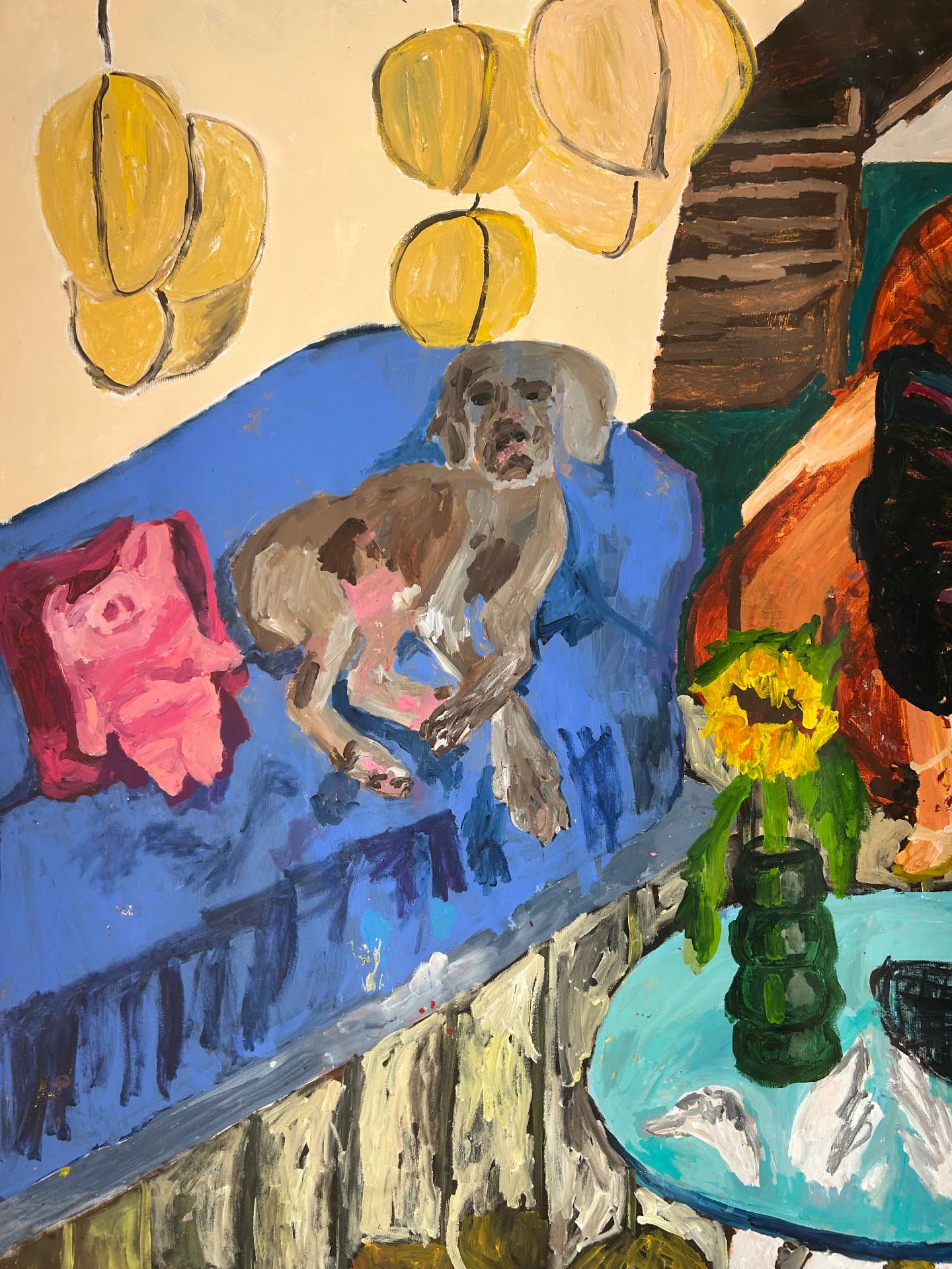 Noch nicht, Acrylic on canvas, 169 × 179 cm – detail