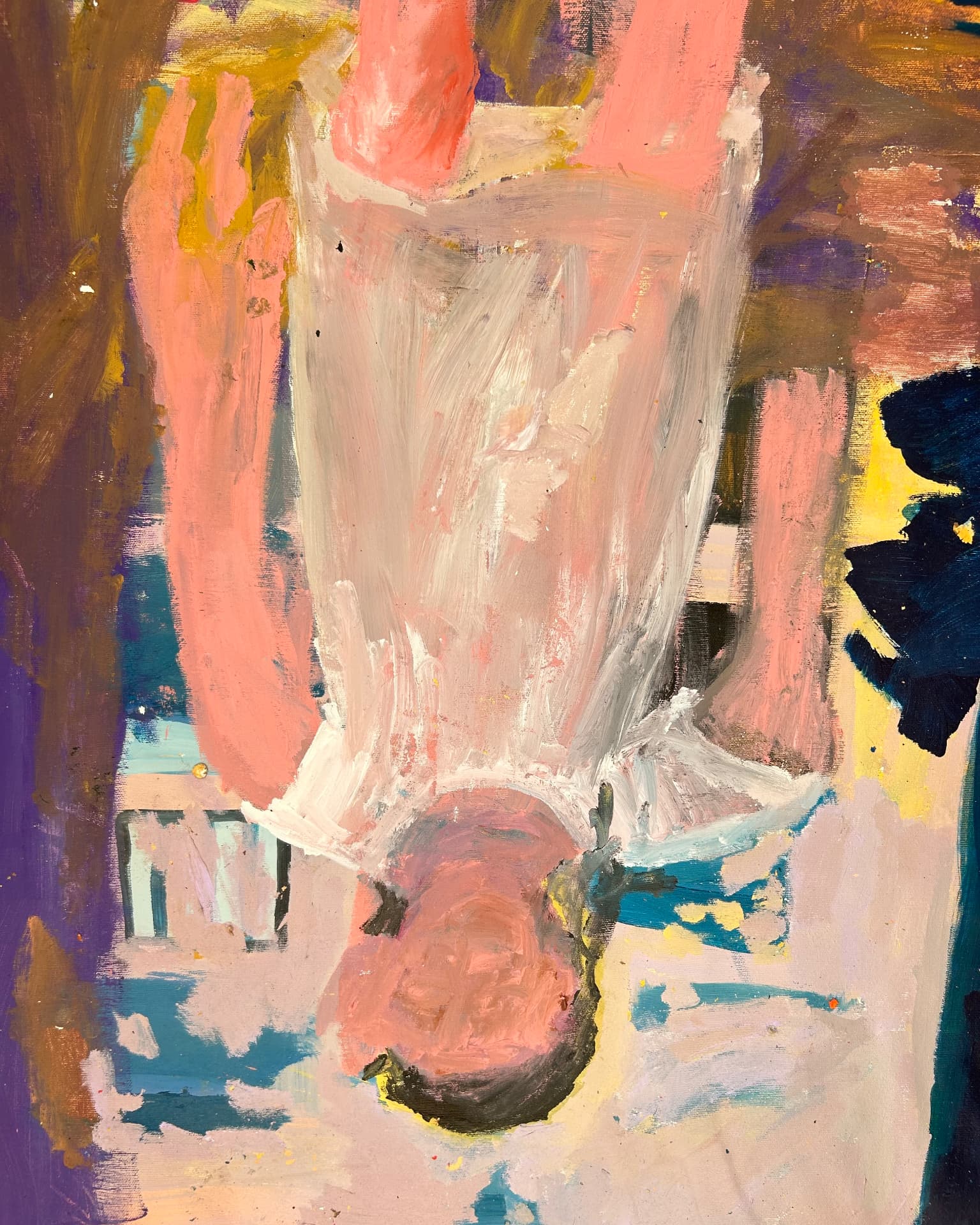 Kindheit, Acrylic on canvas, 128 × 166 cm – detail