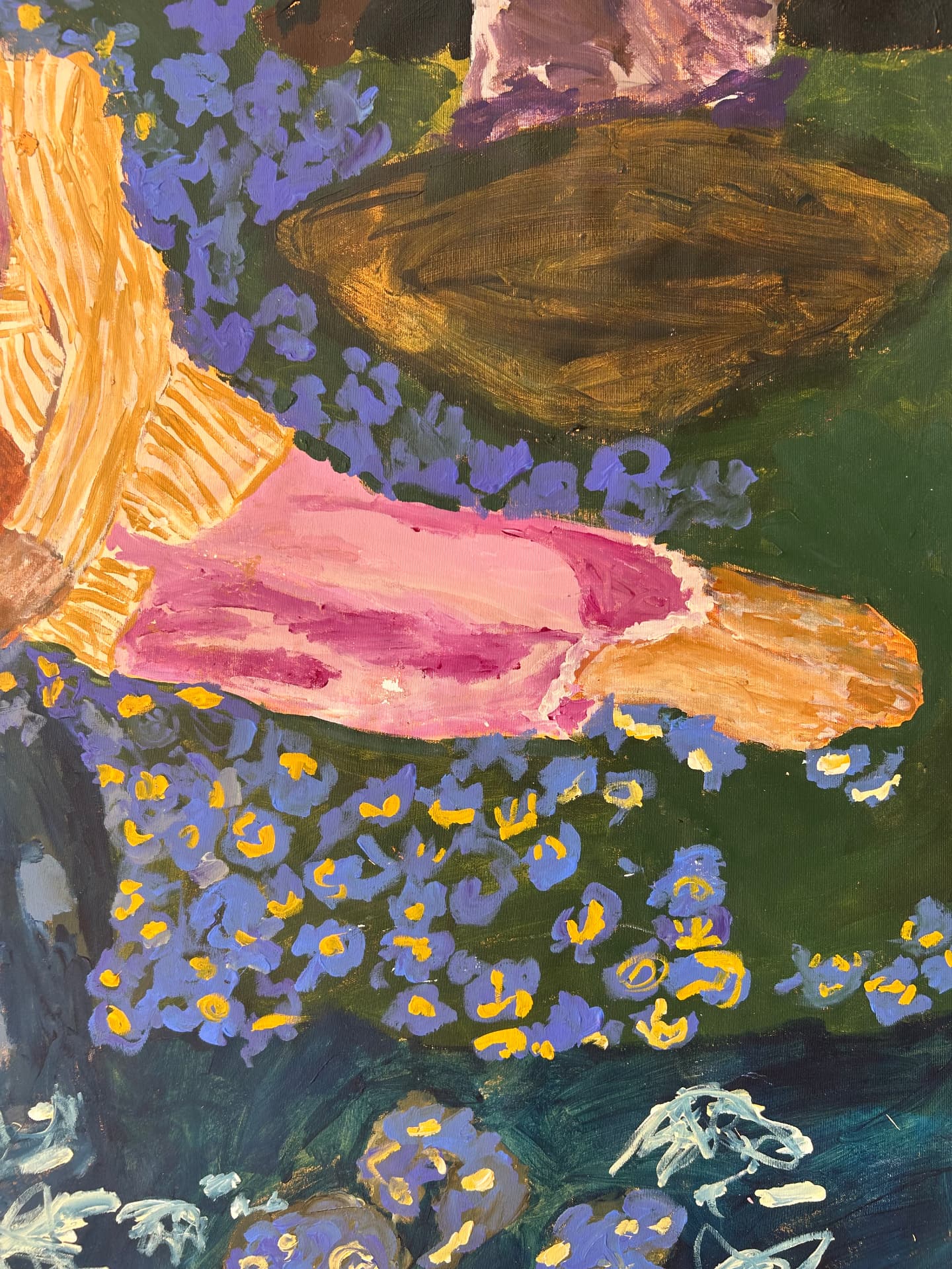Vergiss mal nicht, Acrylic on canvas, 121 × 168 cm – detail