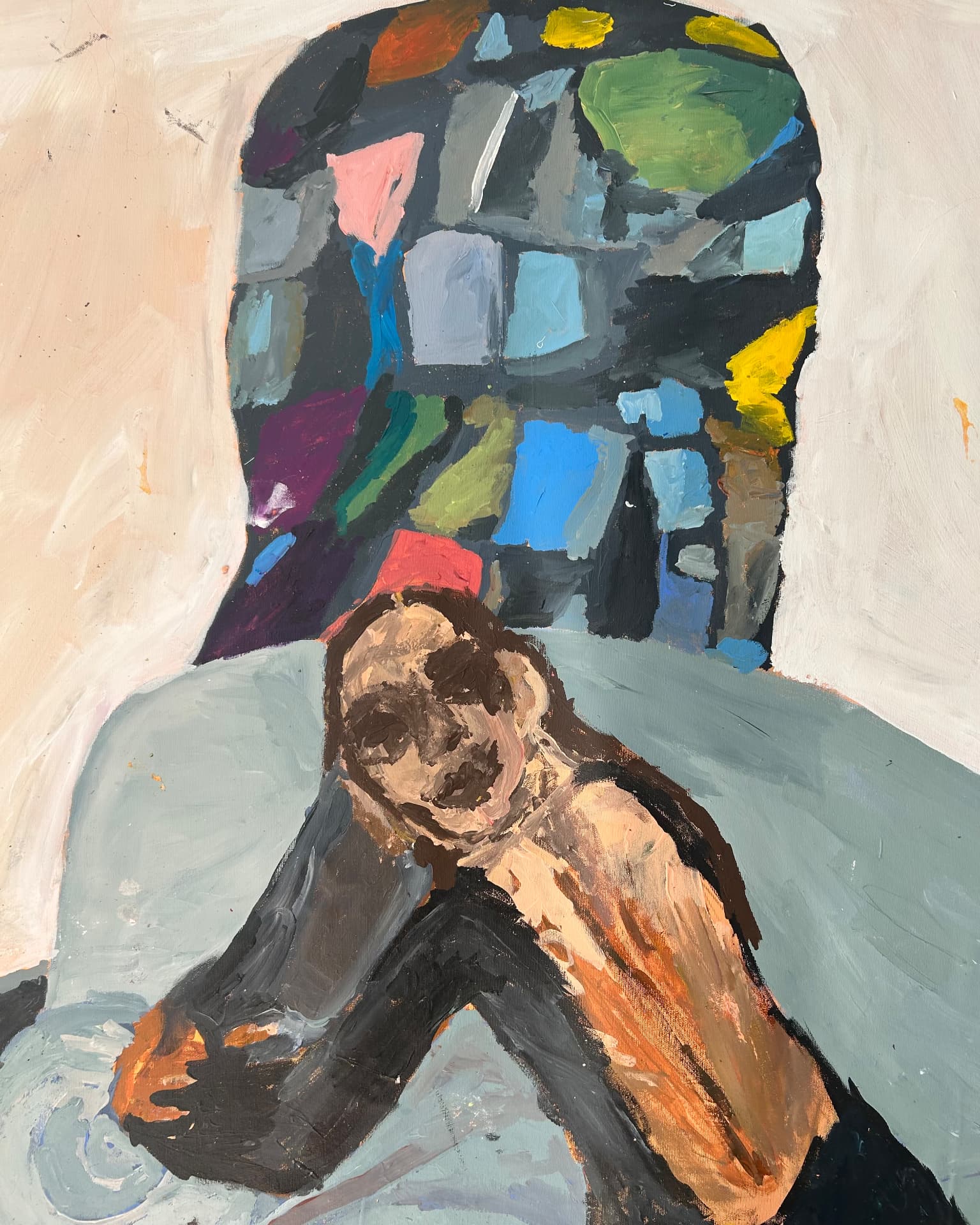 Der Ort der mich hält, Acrylic on canvas, 120 × 165 cm – detail