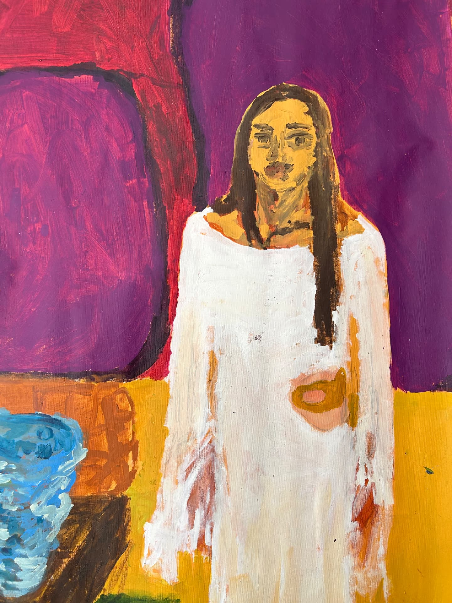 Im Entstehen, Acrylic on canvas, 113 × 164 cm – detail