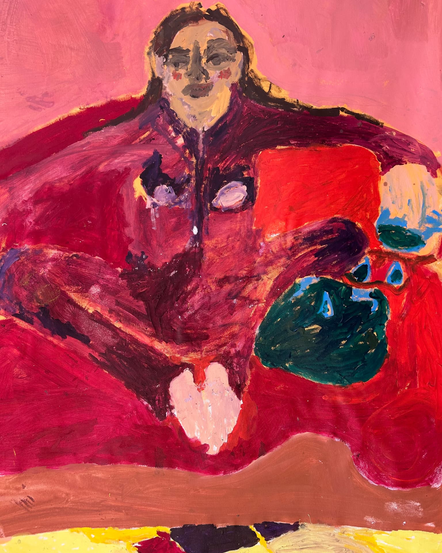 Im Fluss, Acrylic on canvas, 112 × 163 cm – detail