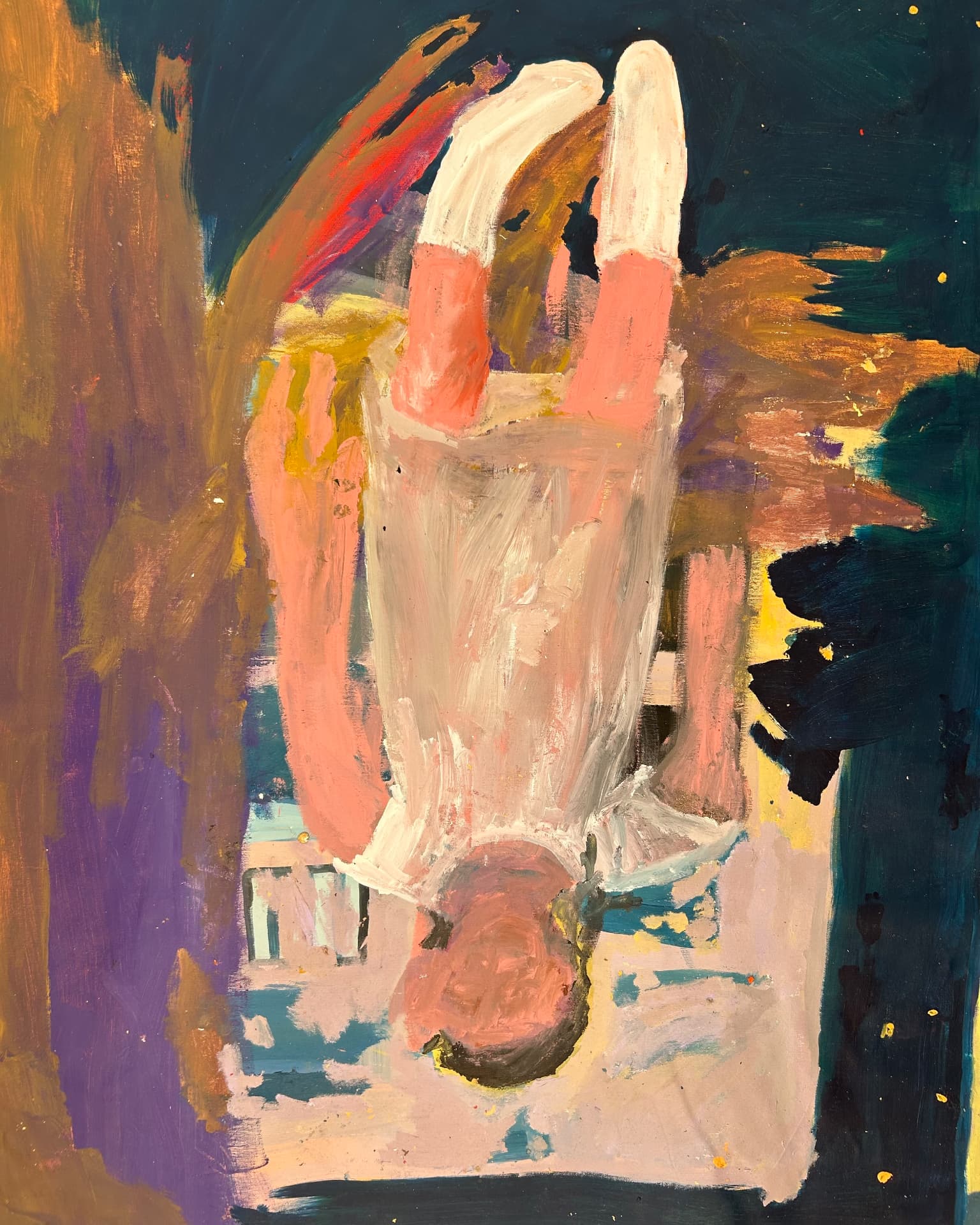 Kindheit, Acrylic on canvas, 128 × 166 cm – detail