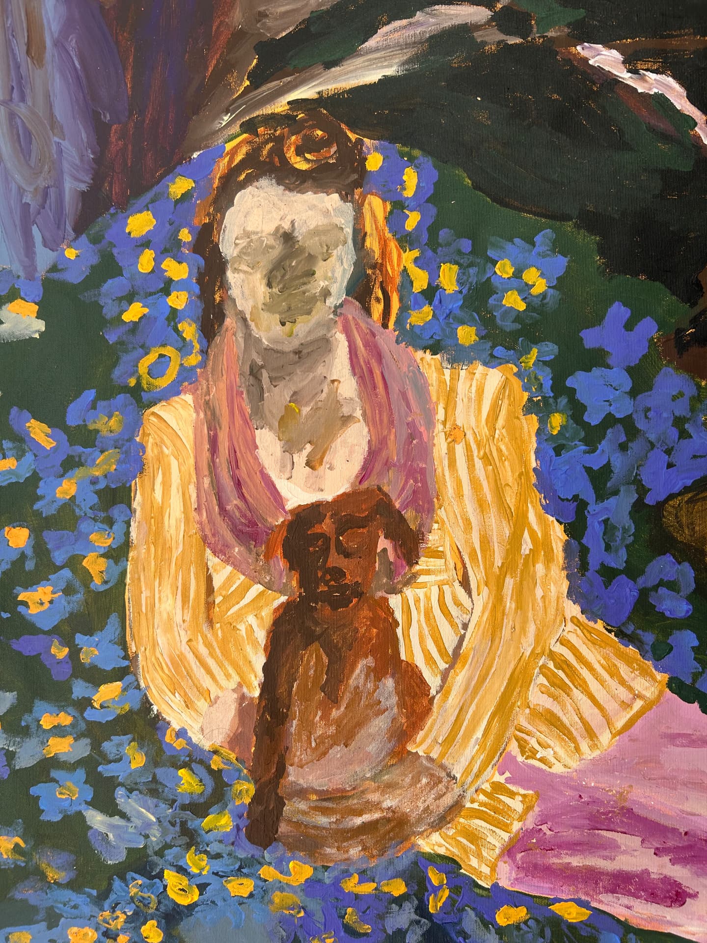 Vergiss mal nicht, Acrylic on canvas, 121 × 168 cm – detail